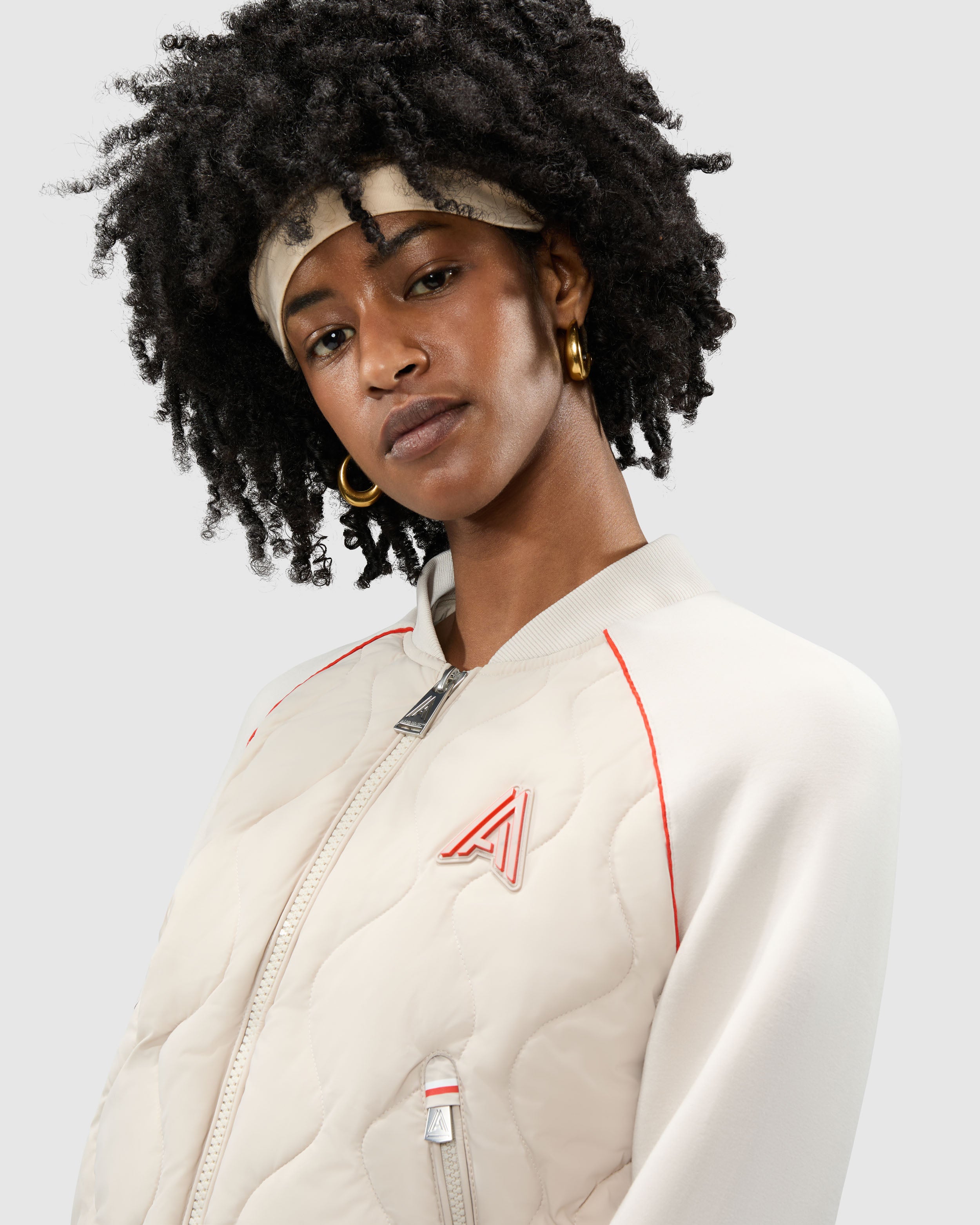 Sorlin Hybrid Insulated Bomber Jacket with Removable Hood