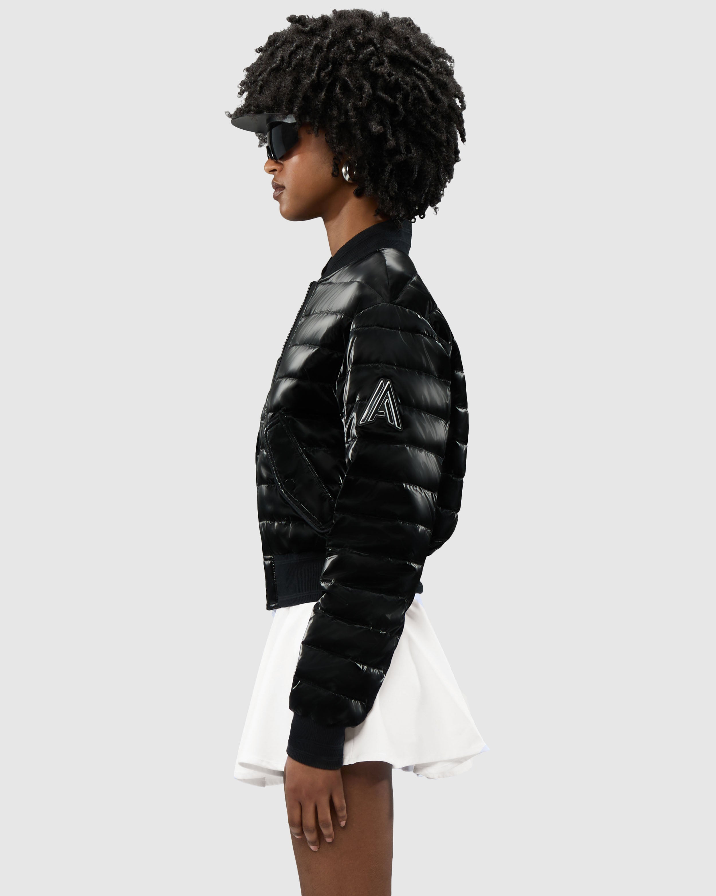 Cluza Reversible Quilted Bomber Jacket
