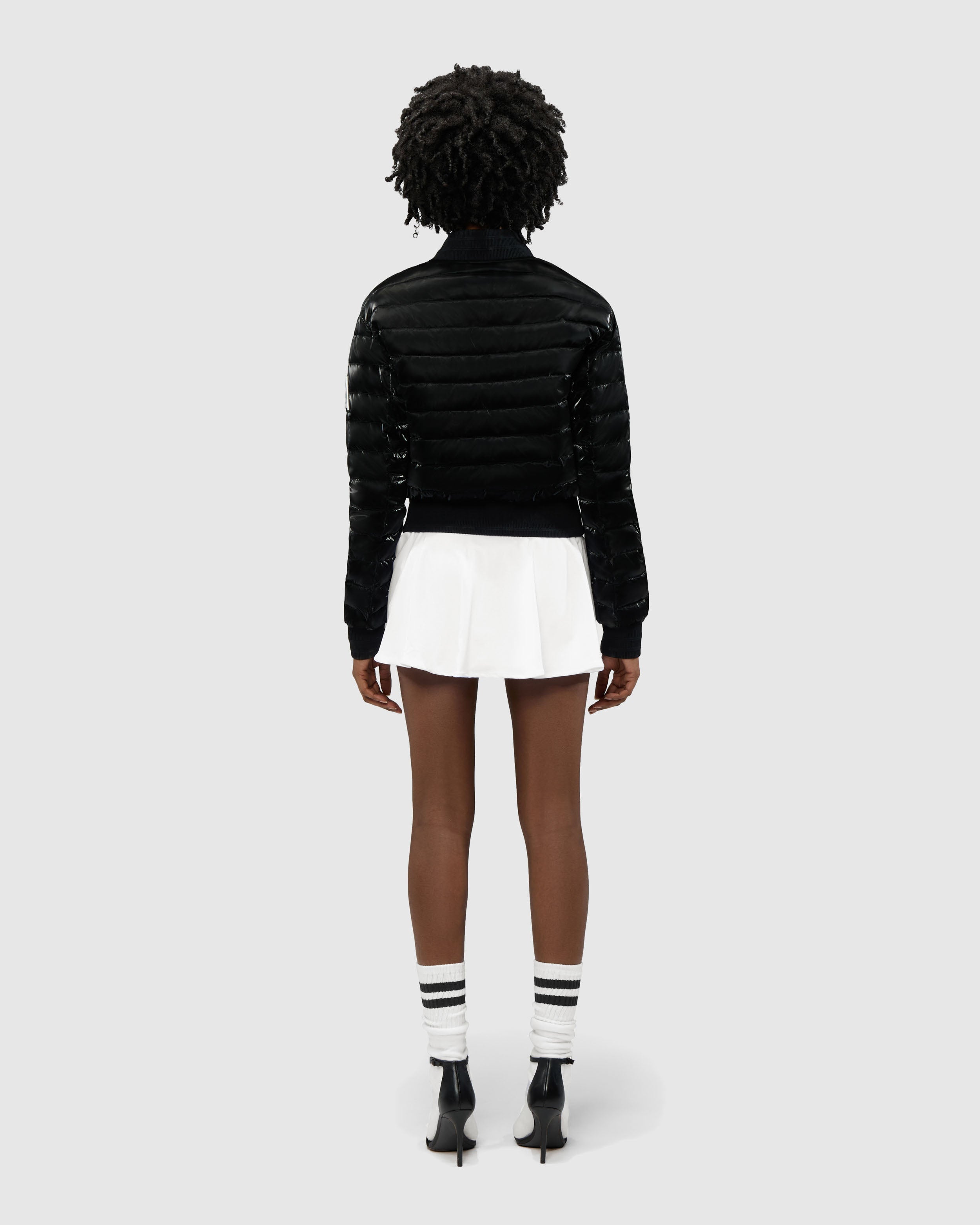 Cluza Reversible Quilted Bomber Jacket