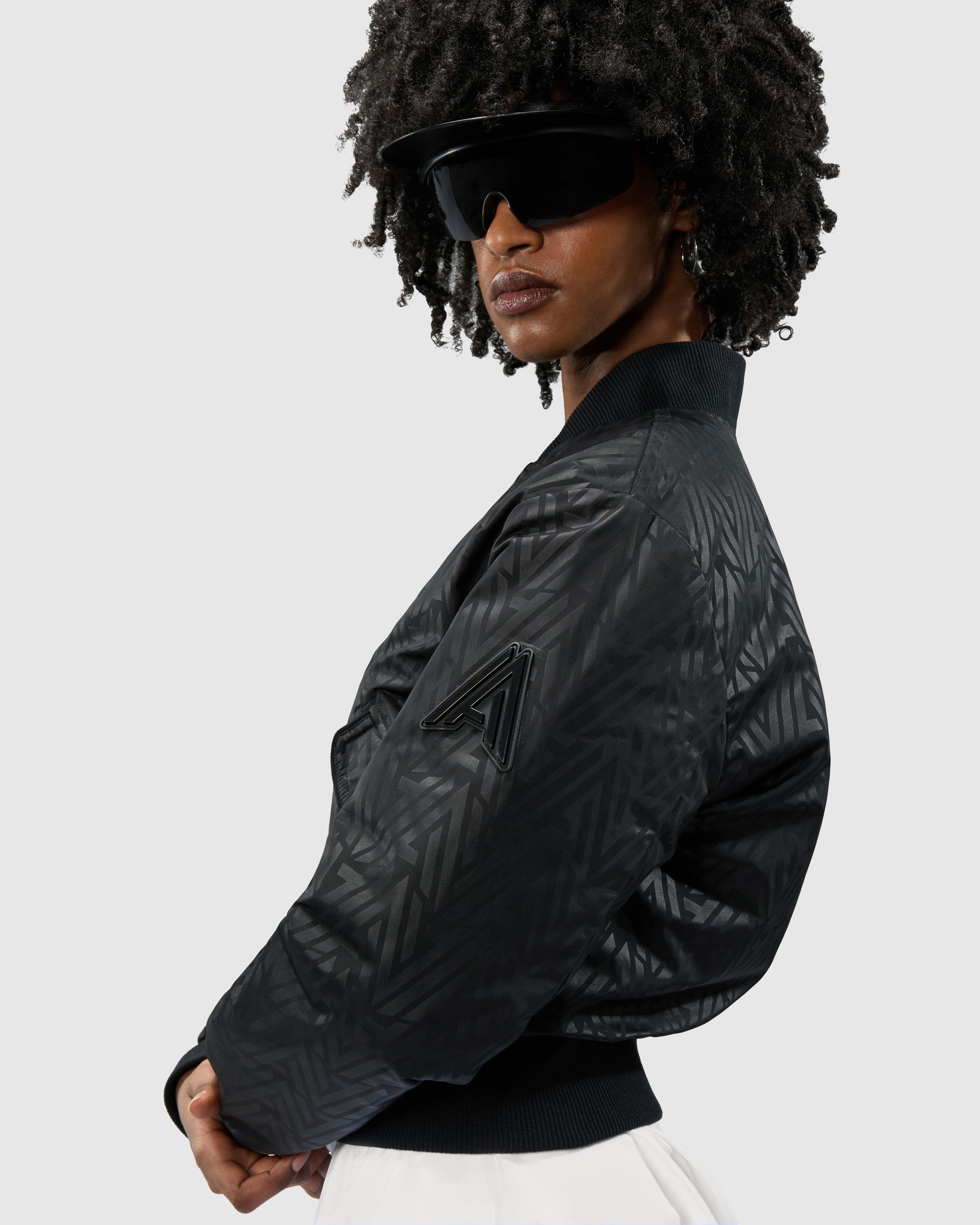 Cluza Reversible Quilted Bomber Jacket