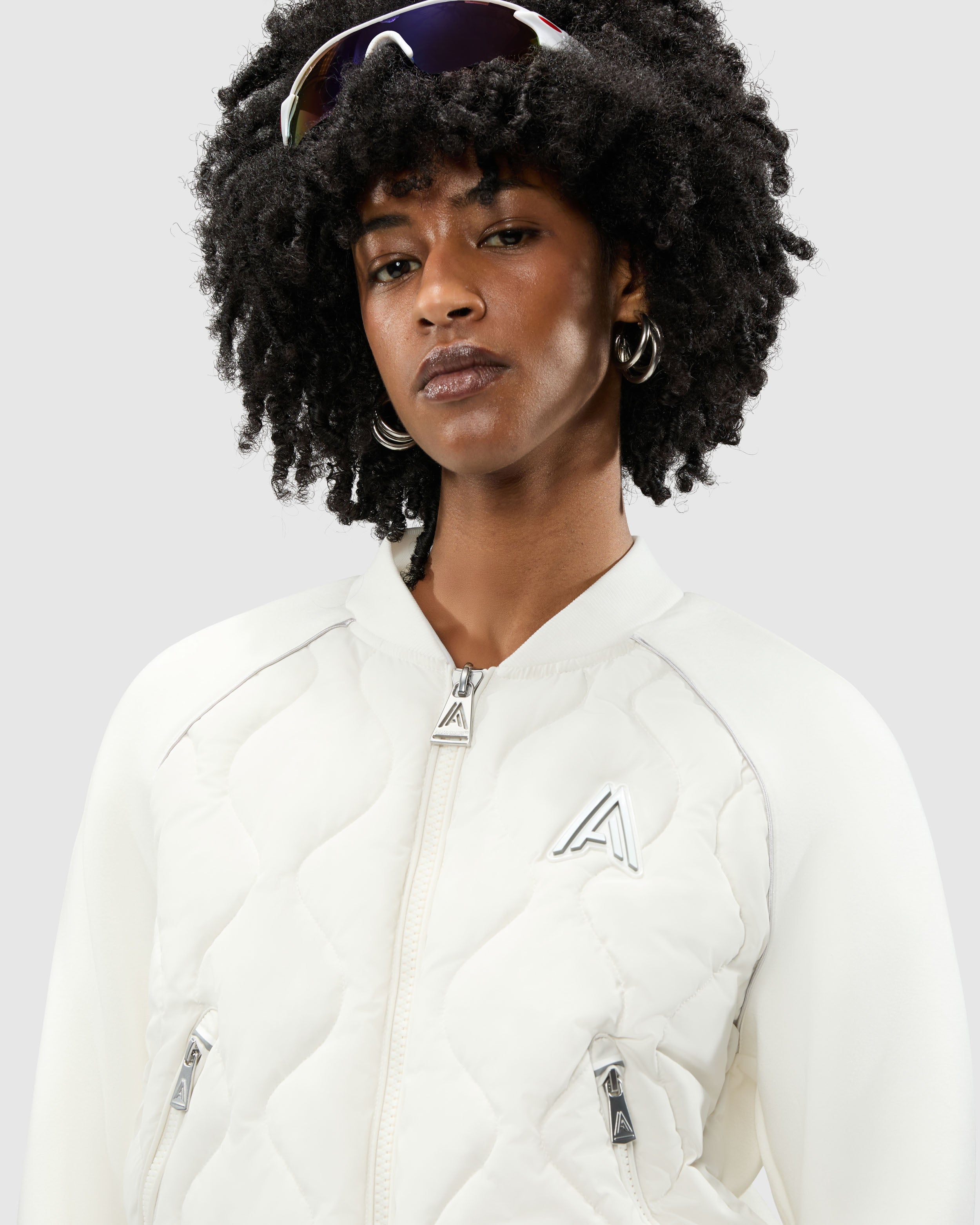 Sorlin Hybrid Insulated Bomber Jacket with Removable Hood