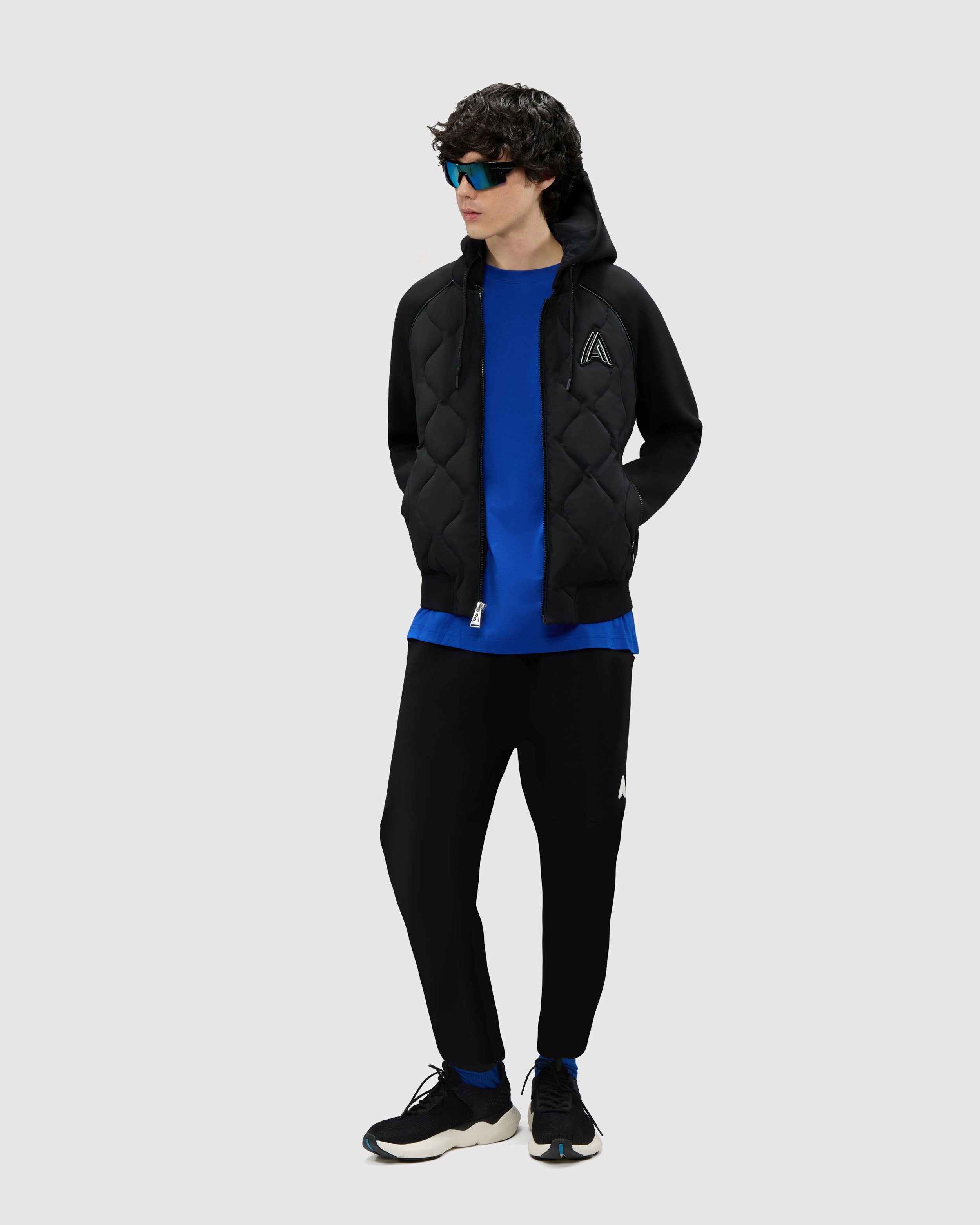 Bornant Hybrid Insulated Bomber Jacket with Removable Hood