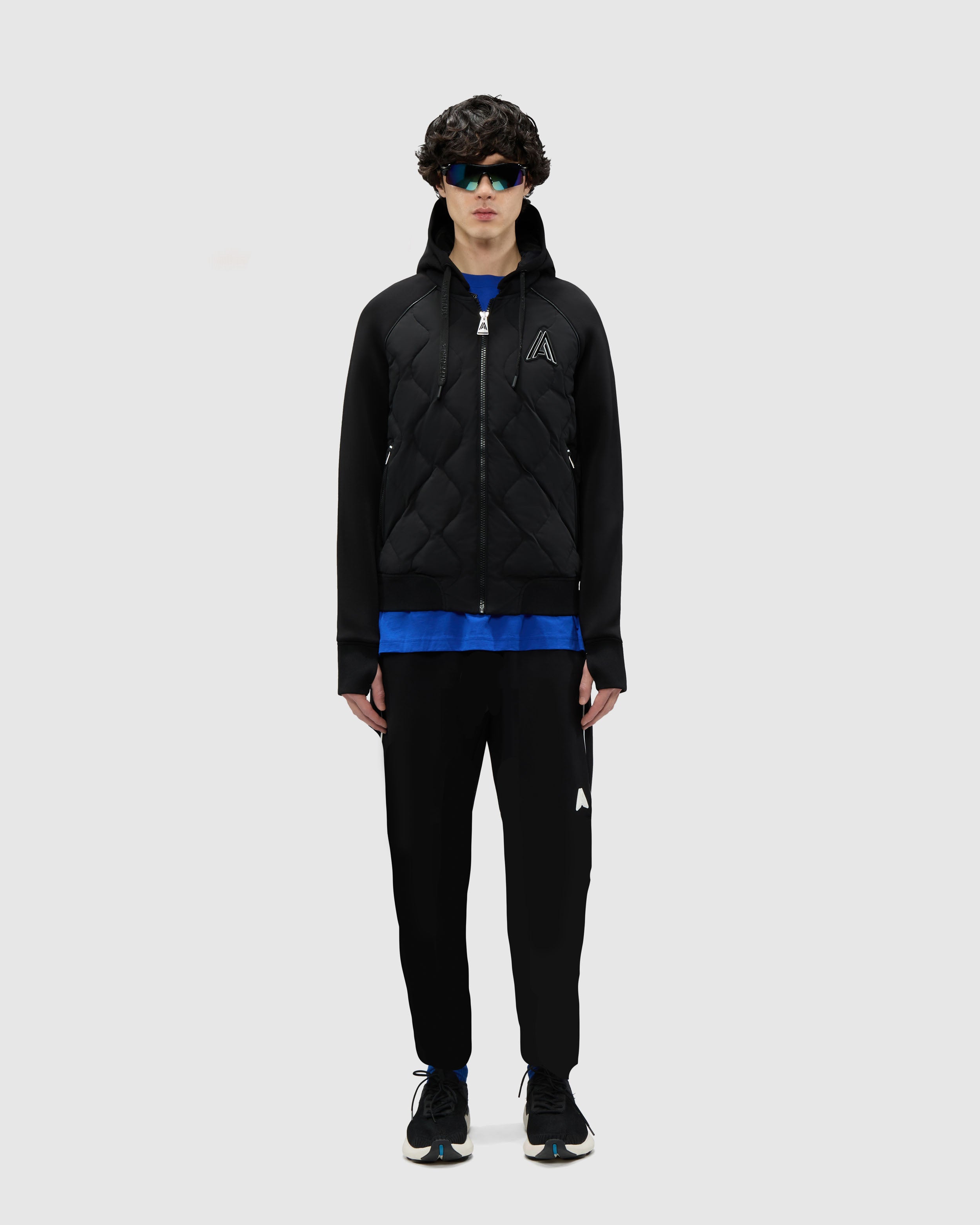 Bornant Hybrid Insulated Bomber Jacket with Removable Hood