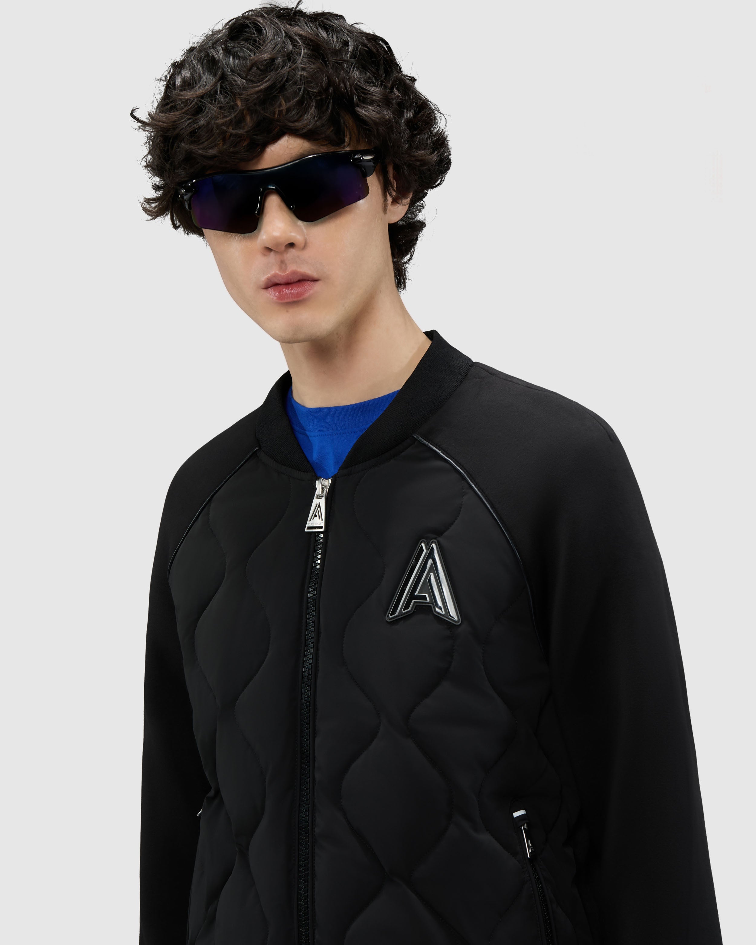 Bornant Hybrid Insulated Bomber Jacket with Removable Hood