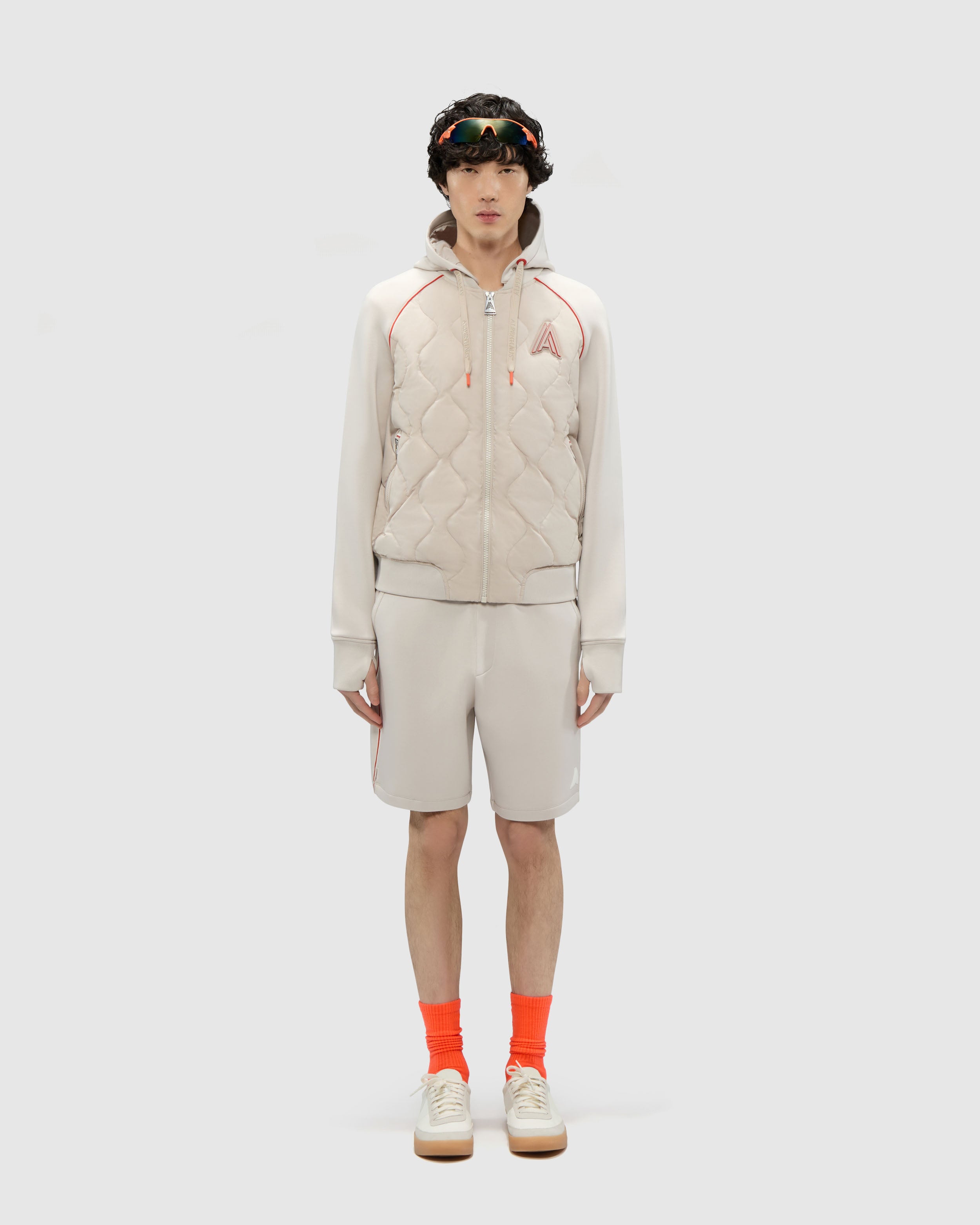 Bornant Hybrid Insulated Bomber Jacket with Removable Hood