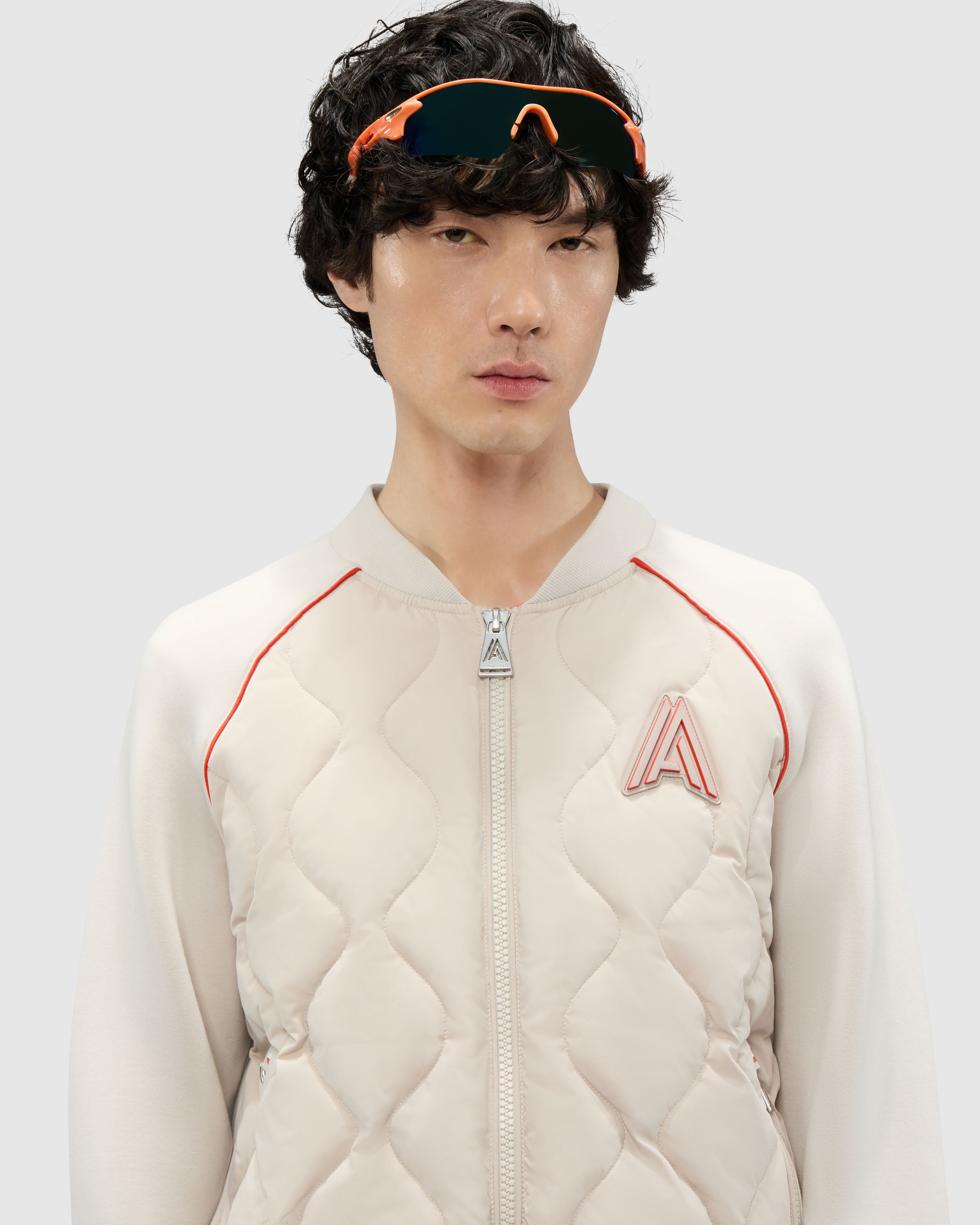 Bornant Hybrid Insulated Bomber Jacket with Removable Hood