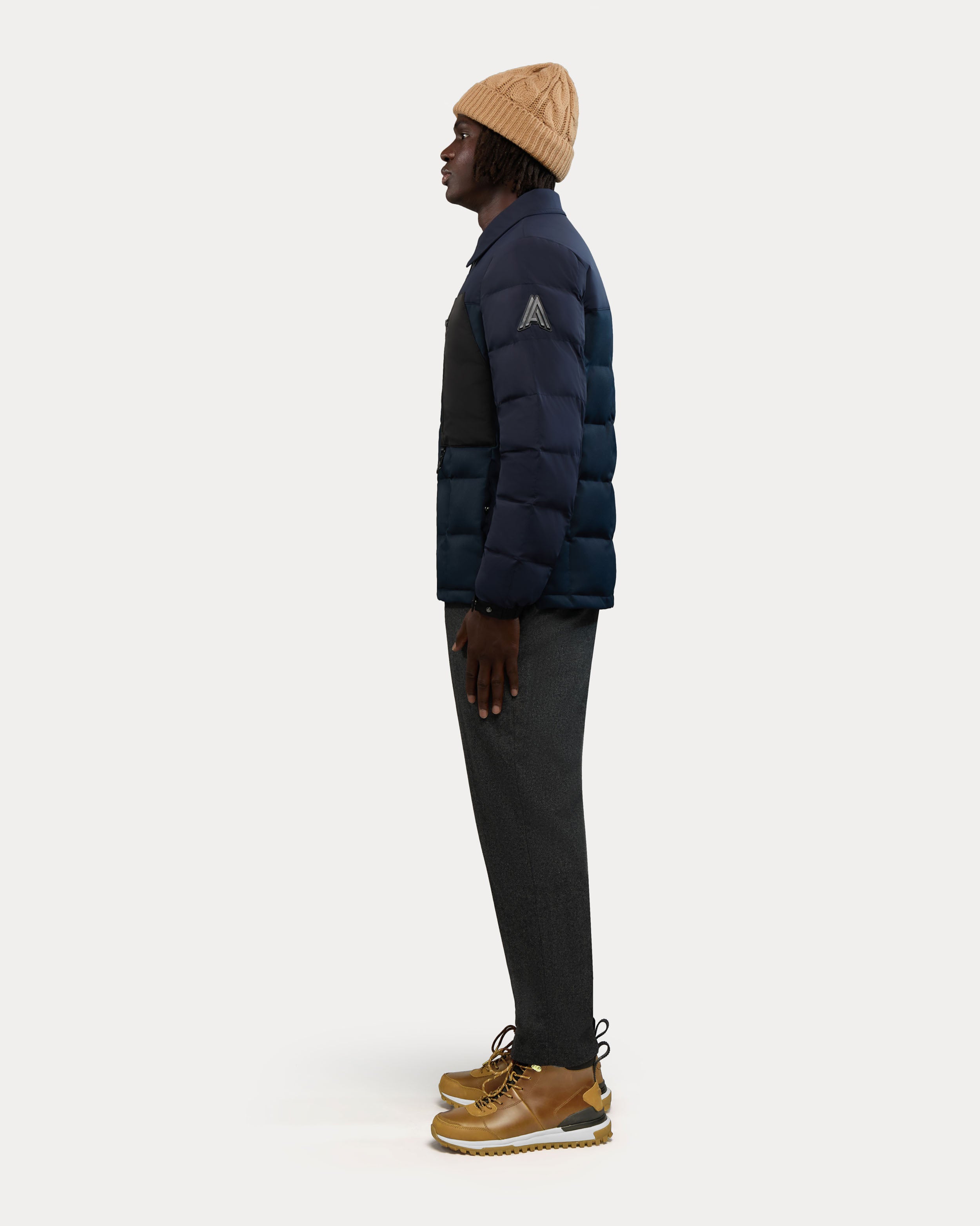 Berdiac Lightweight Transitional Mixed Media Quilted Jacket