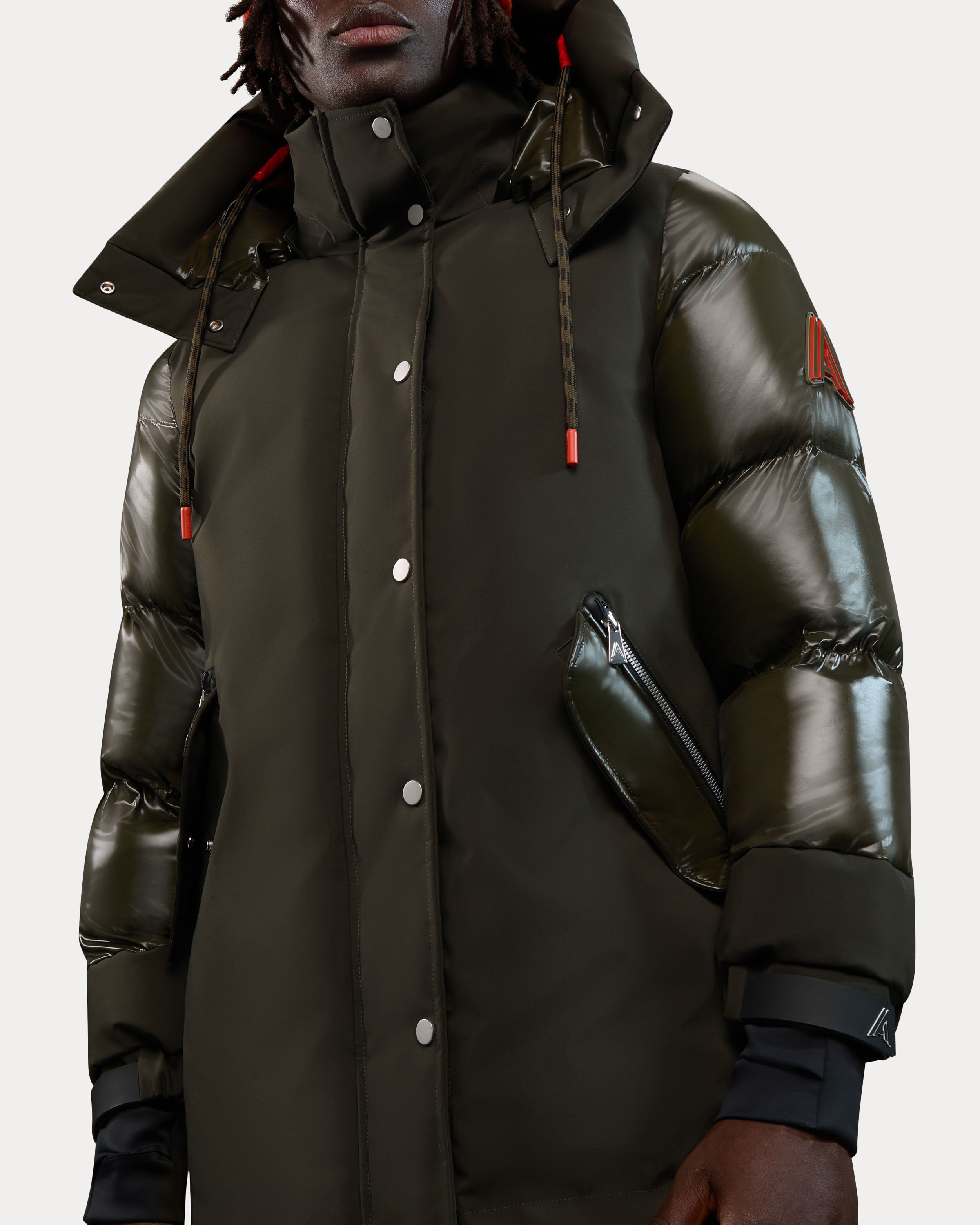 Brière Unisex Mixed media Puffer Parka
