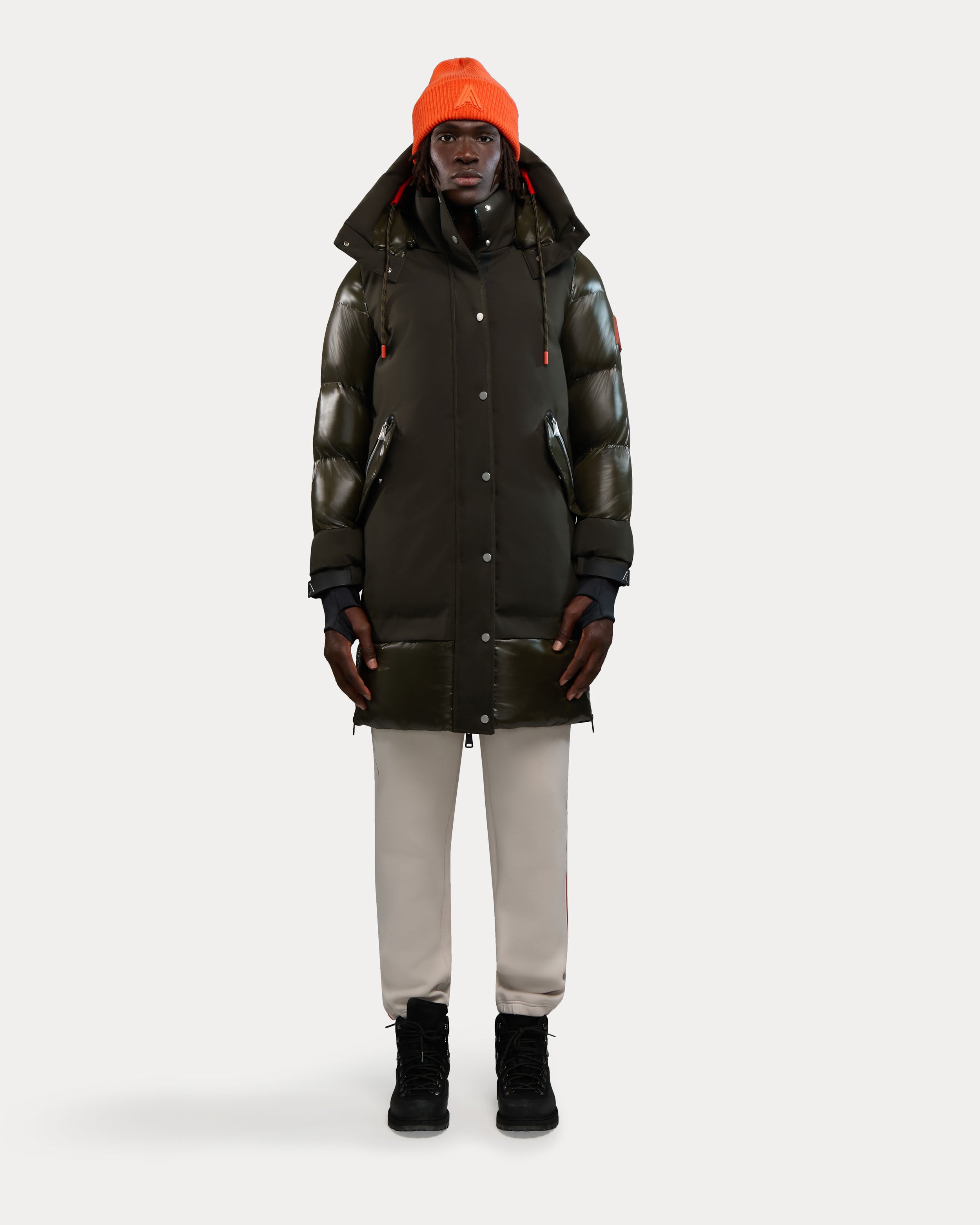 Brière Unisex Mixed media Puffer Parka