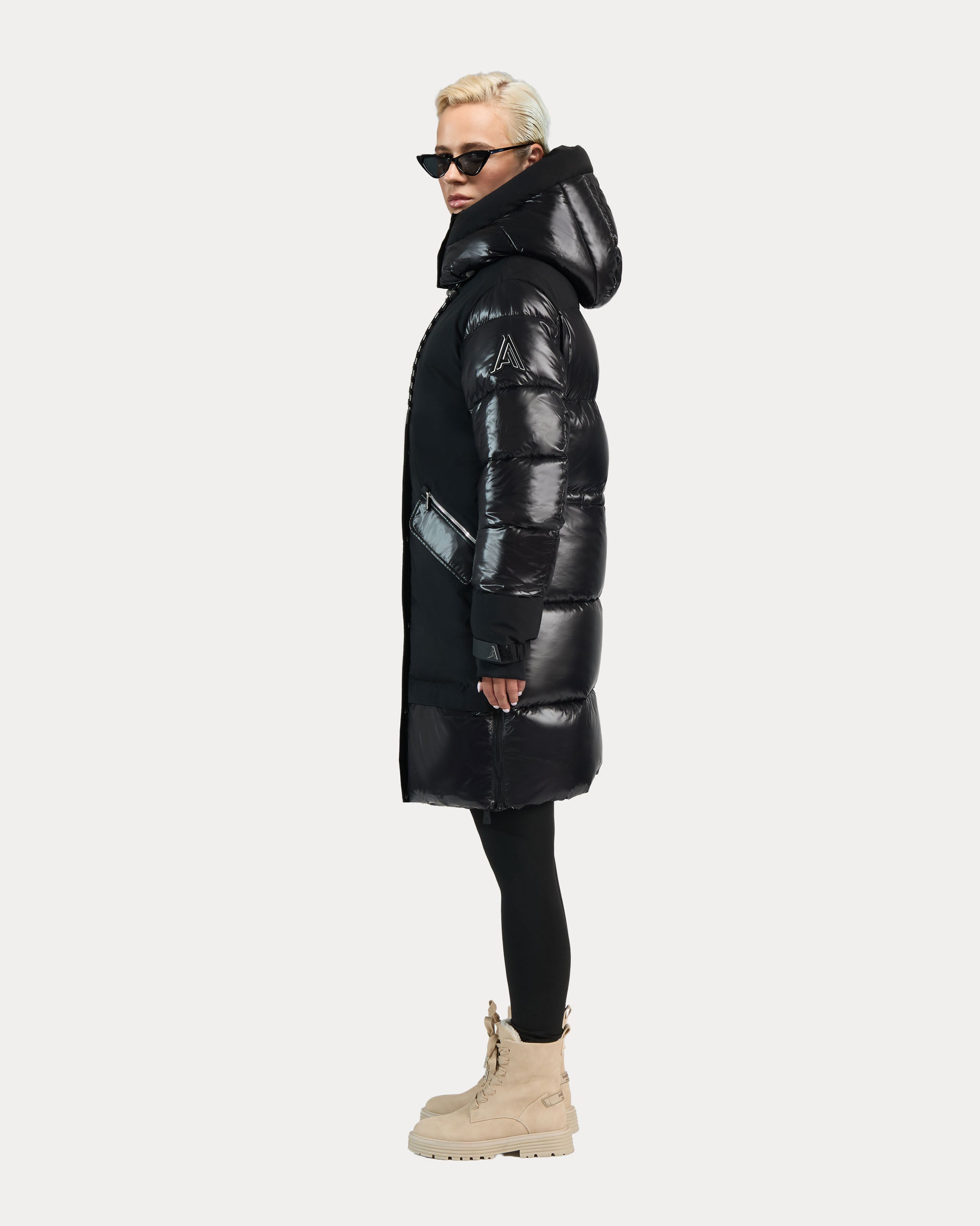 Brière Unisex Mixed media Puffer Parka