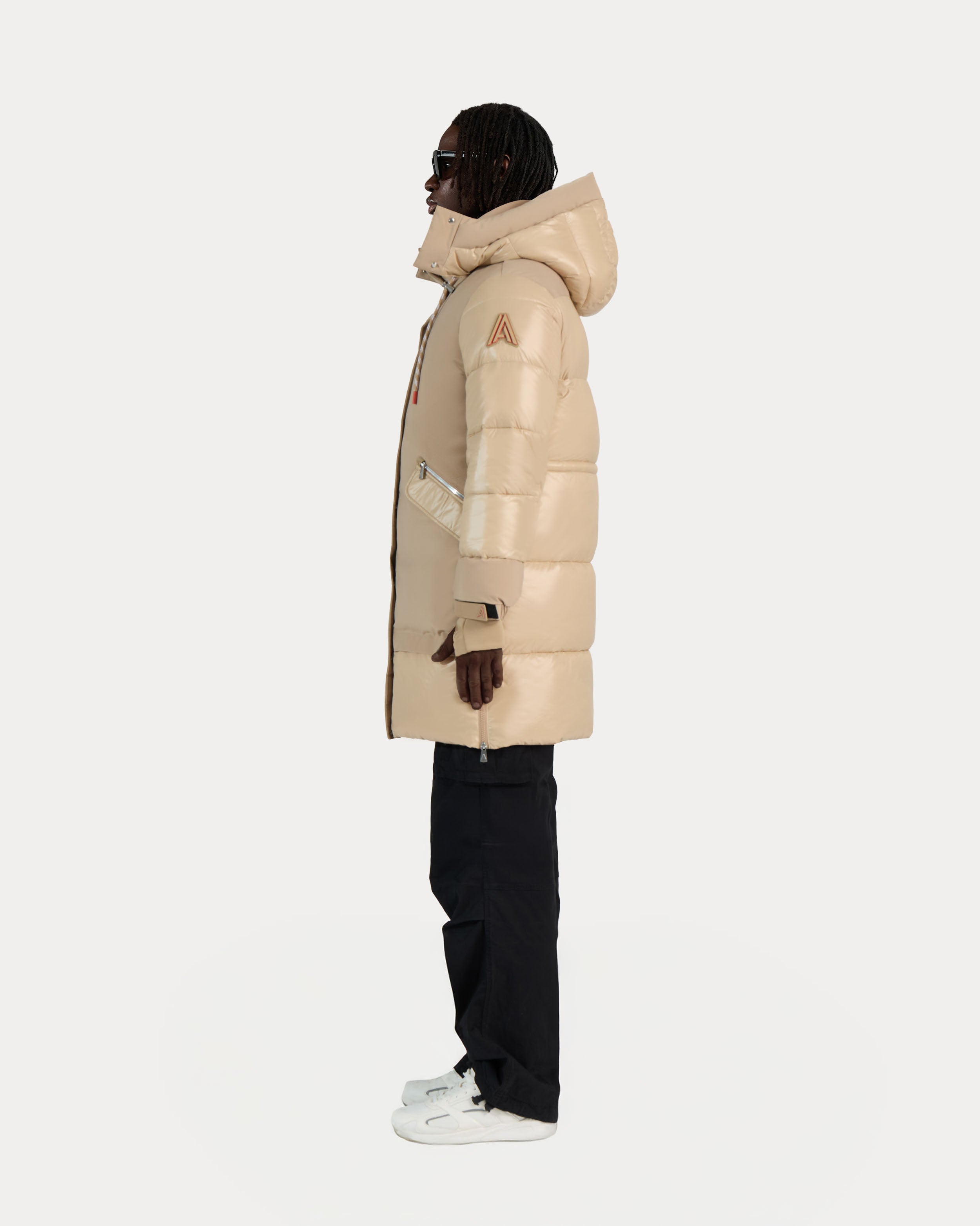 Brière Unisex Mixed media Puffer Parka
