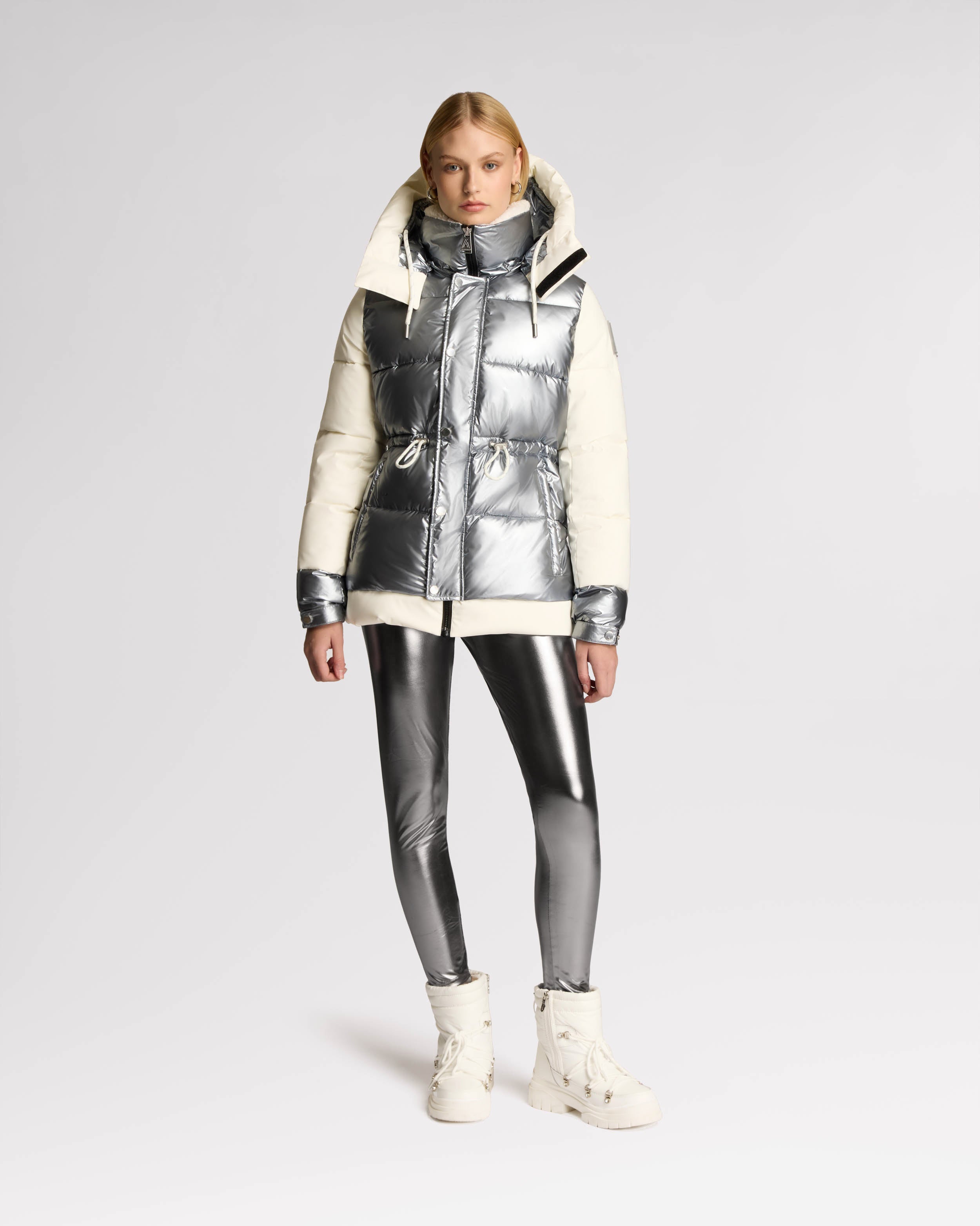 Dabo Relaxed Fit Puffer with Multi-Layer Detailing