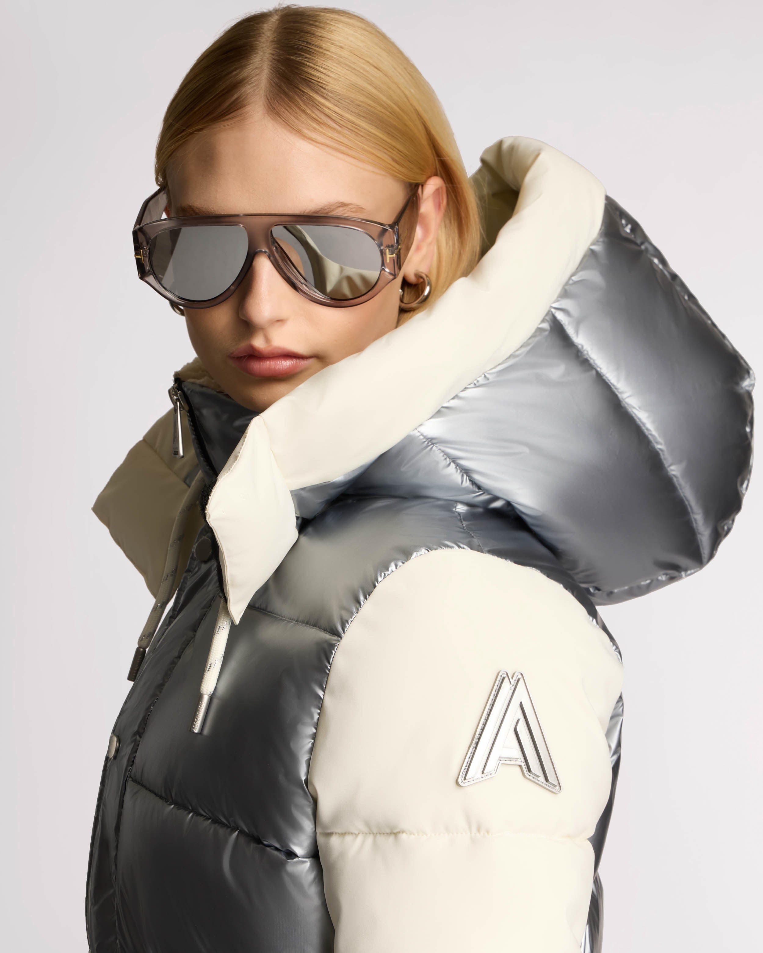 Dabo Relaxed Fit Puffer with Multi-Layer Detailing