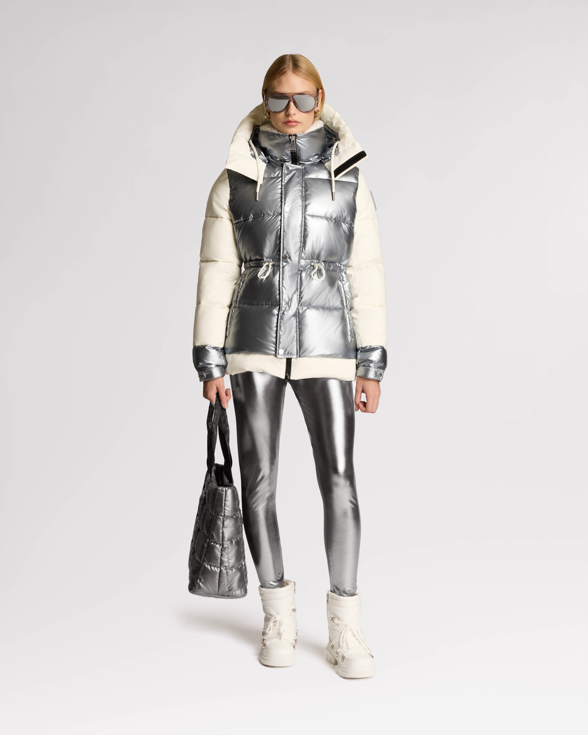 Dabo Relaxed Fit Puffer with Multi-Layer Detailing