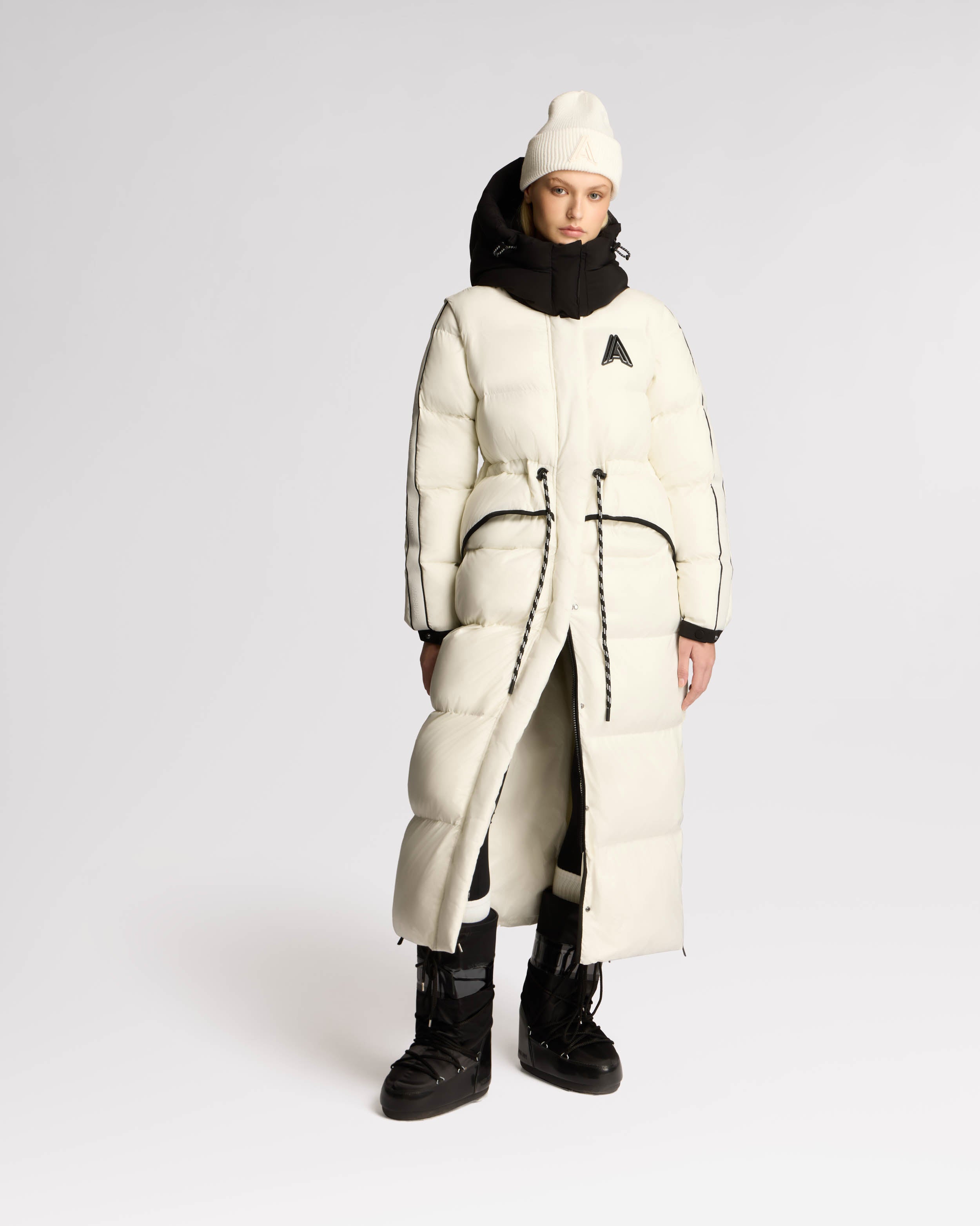 Manteau matelassé long 2-en-1 Tingwick avec manches amovibles