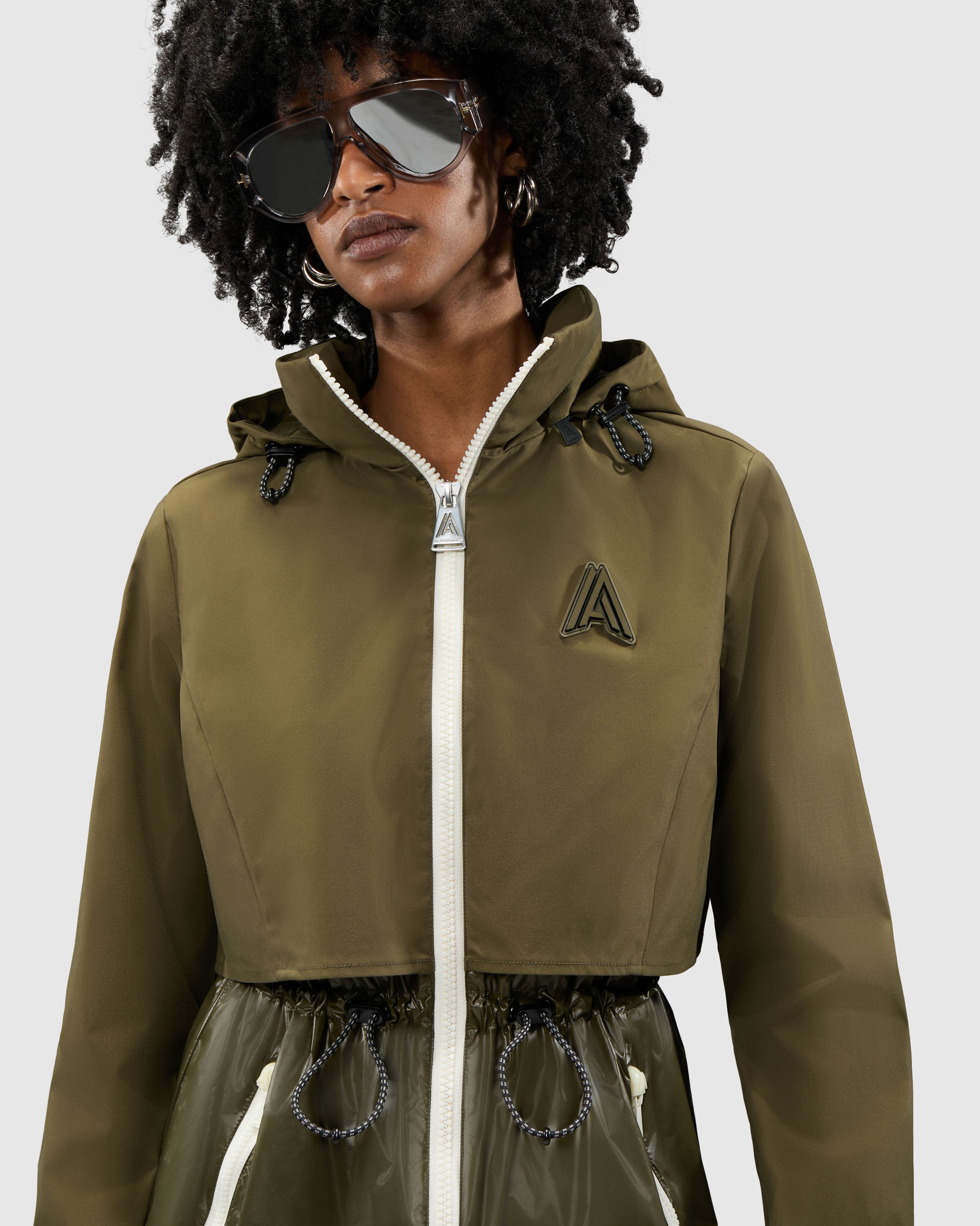 Valmenier Raincoat with Retractable Hood