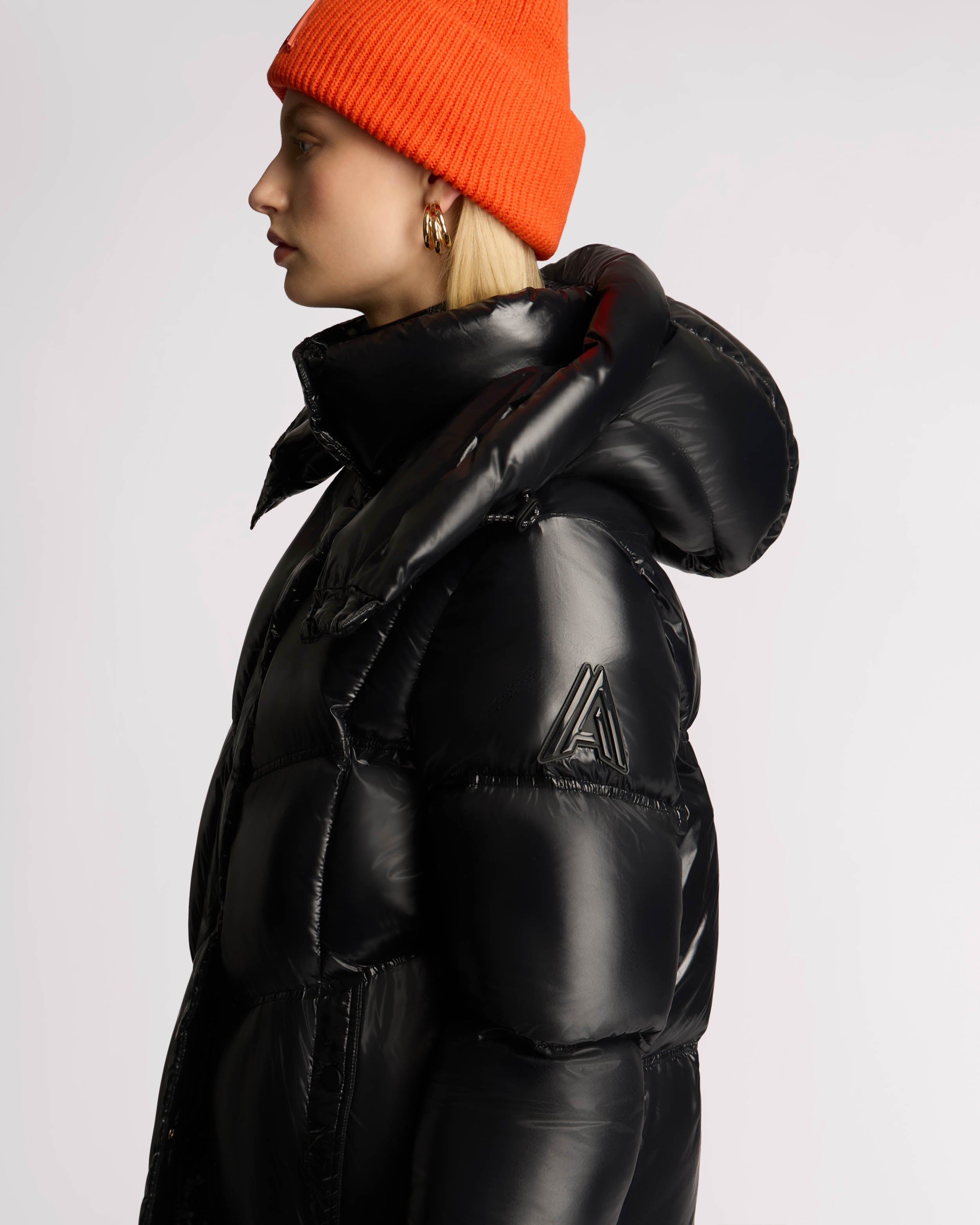 Meribel Quilted Maxi Puffer with Removable Hood