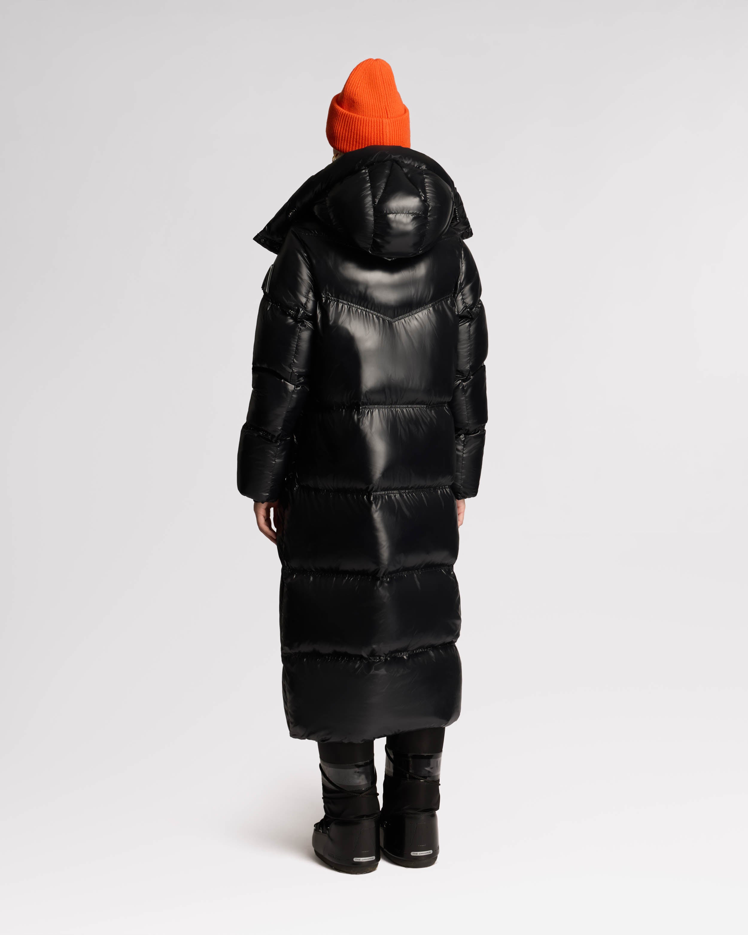 Meribel Quilted Maxi Puffer with Removable Hood