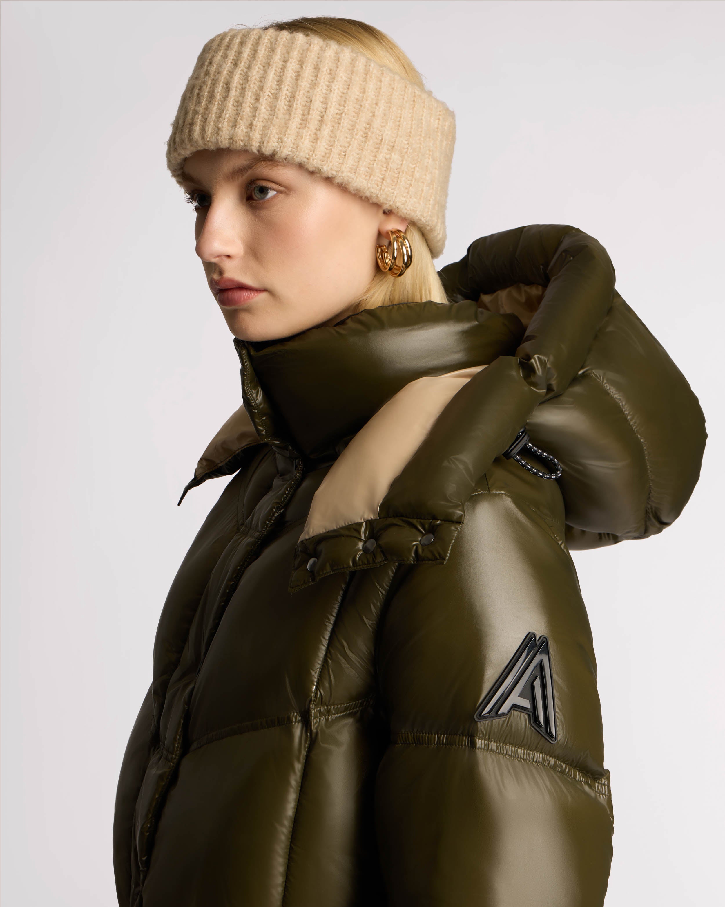 Meribel Quilted Maxi Puffer with Removable Hood