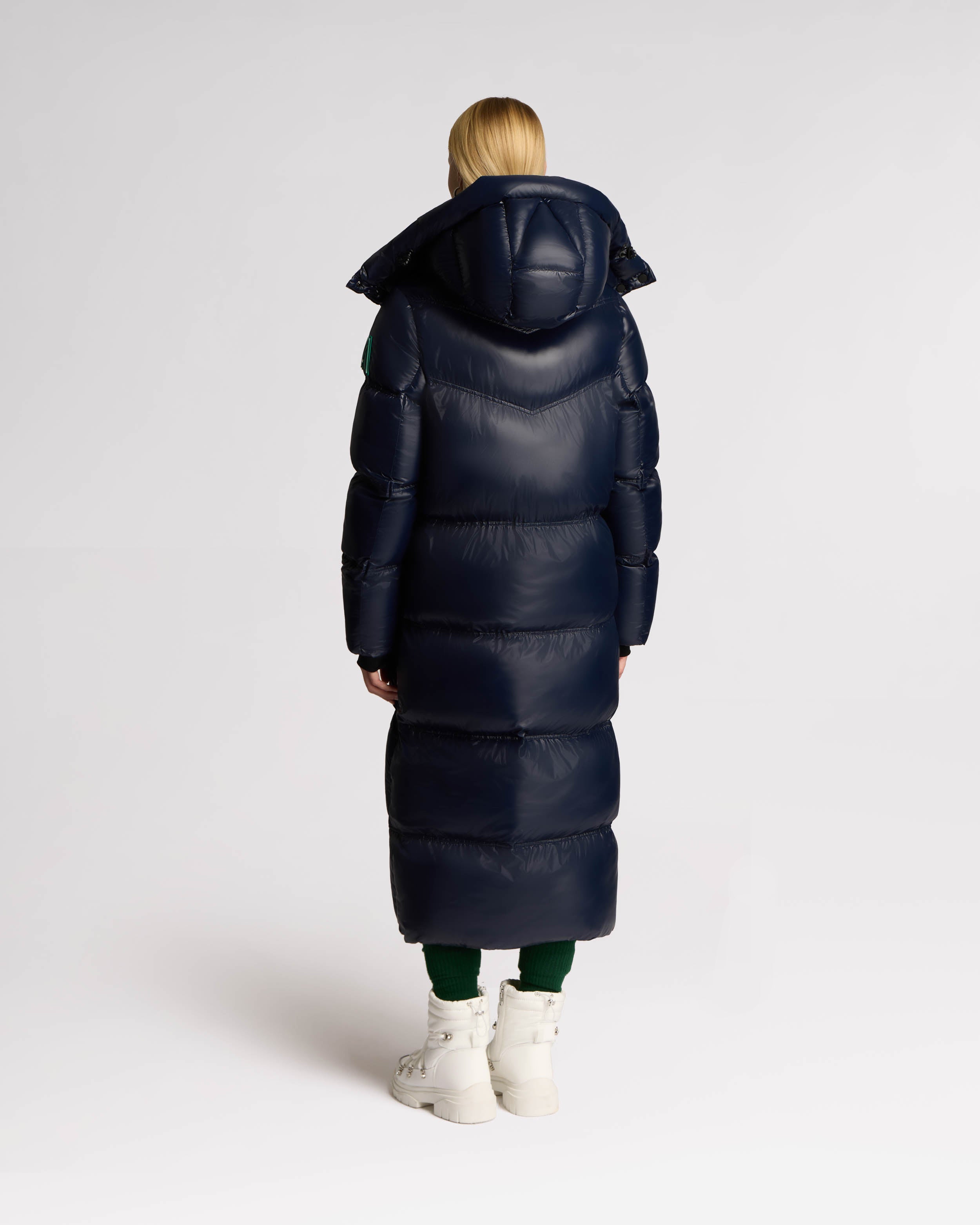 Meribel Quilted Maxi Puffer with Removable Hood