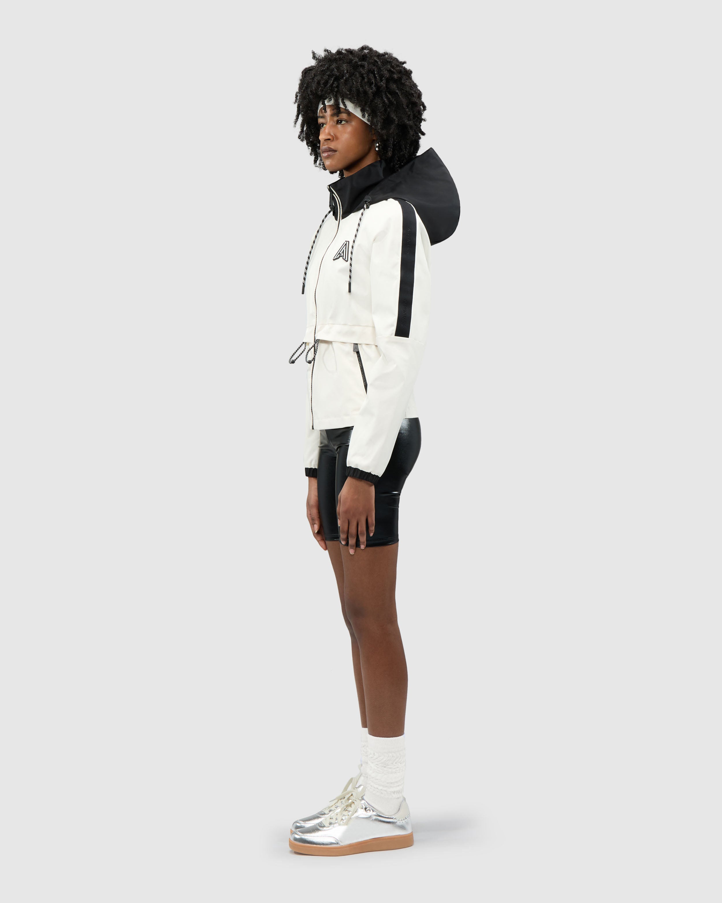 Enneth Hooded Windbreaker with Adjustable waist