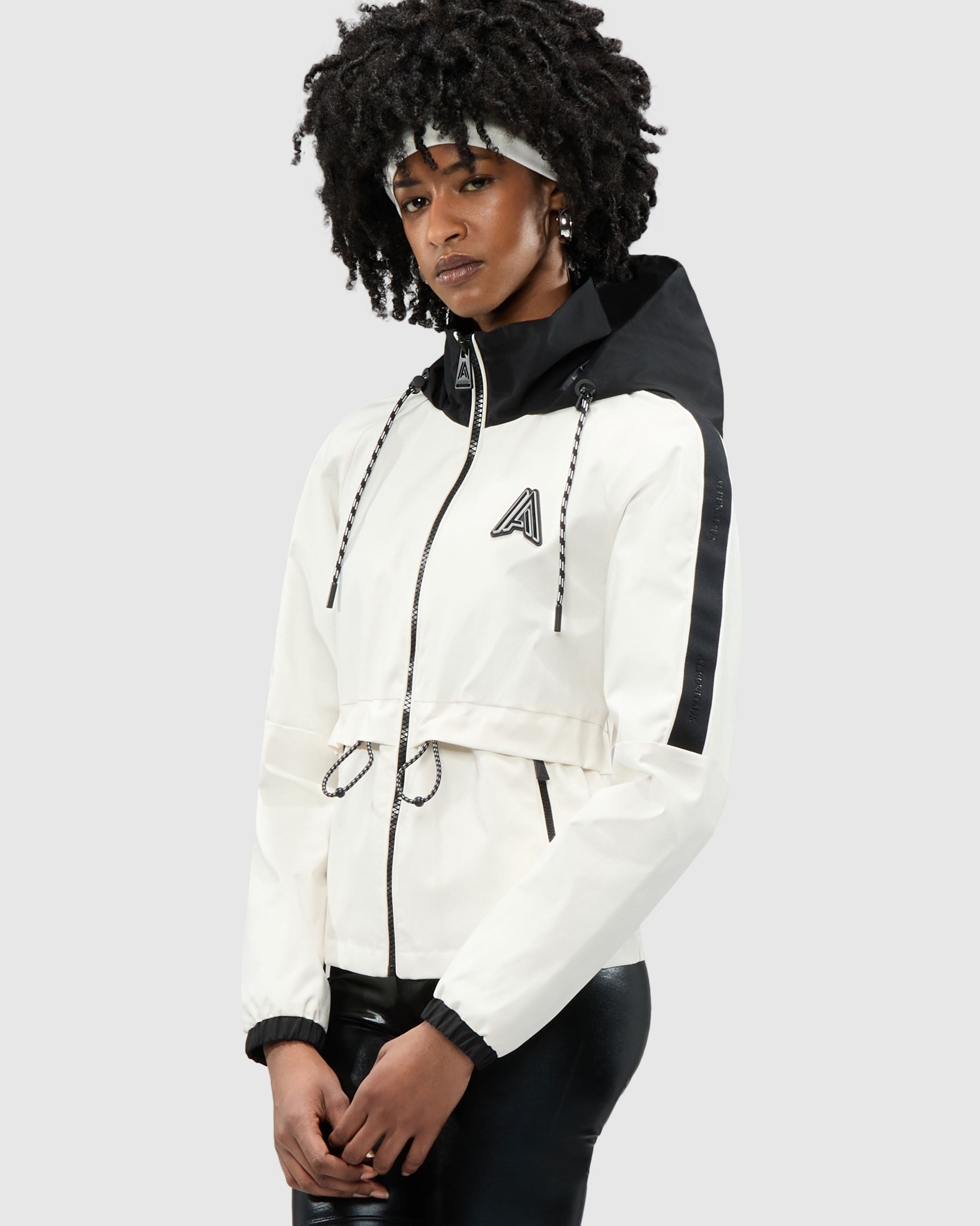 Enneth Hooded Windbreaker with Adjustable waist