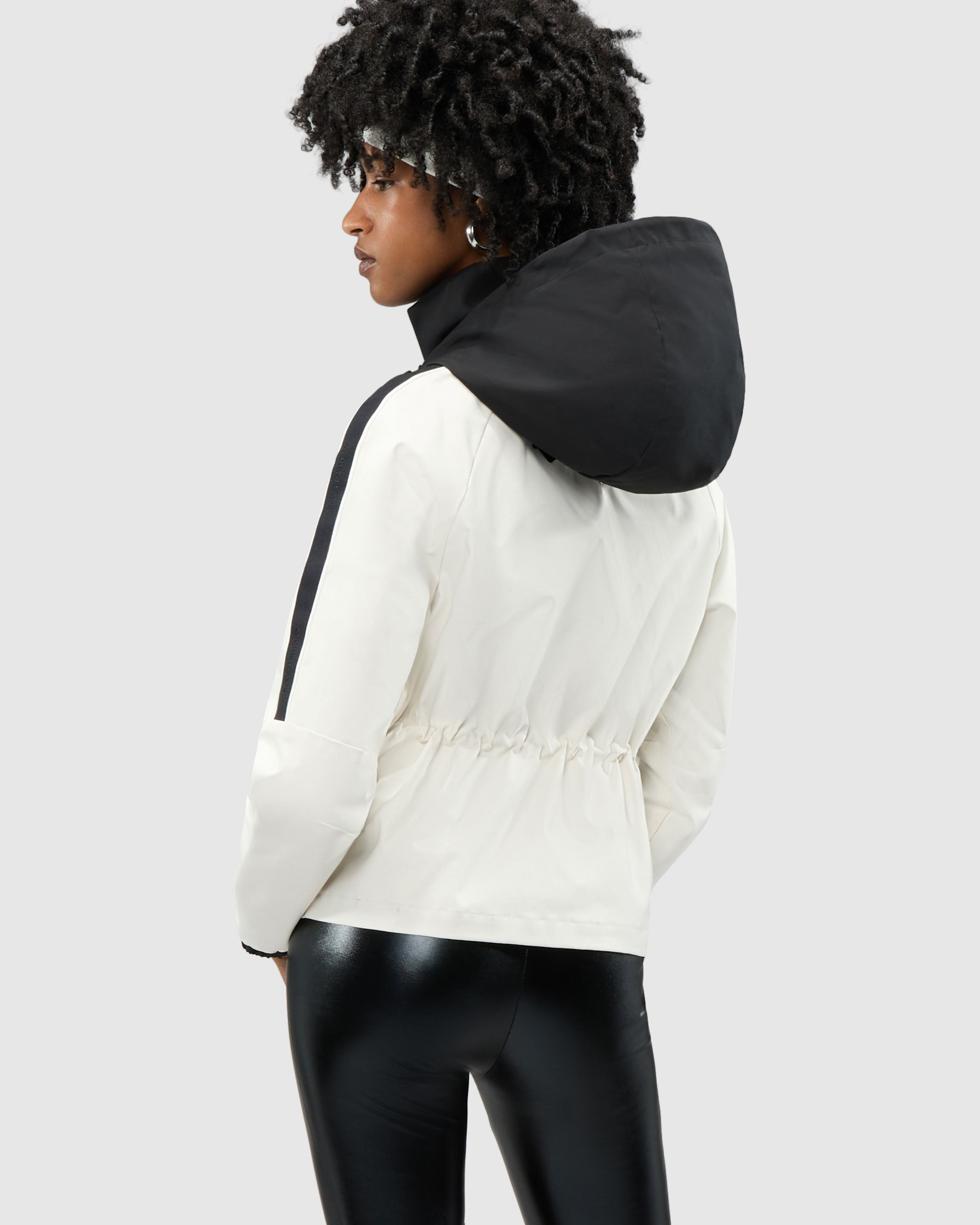 Enneth Hooded Windbreaker with Adjustable waist