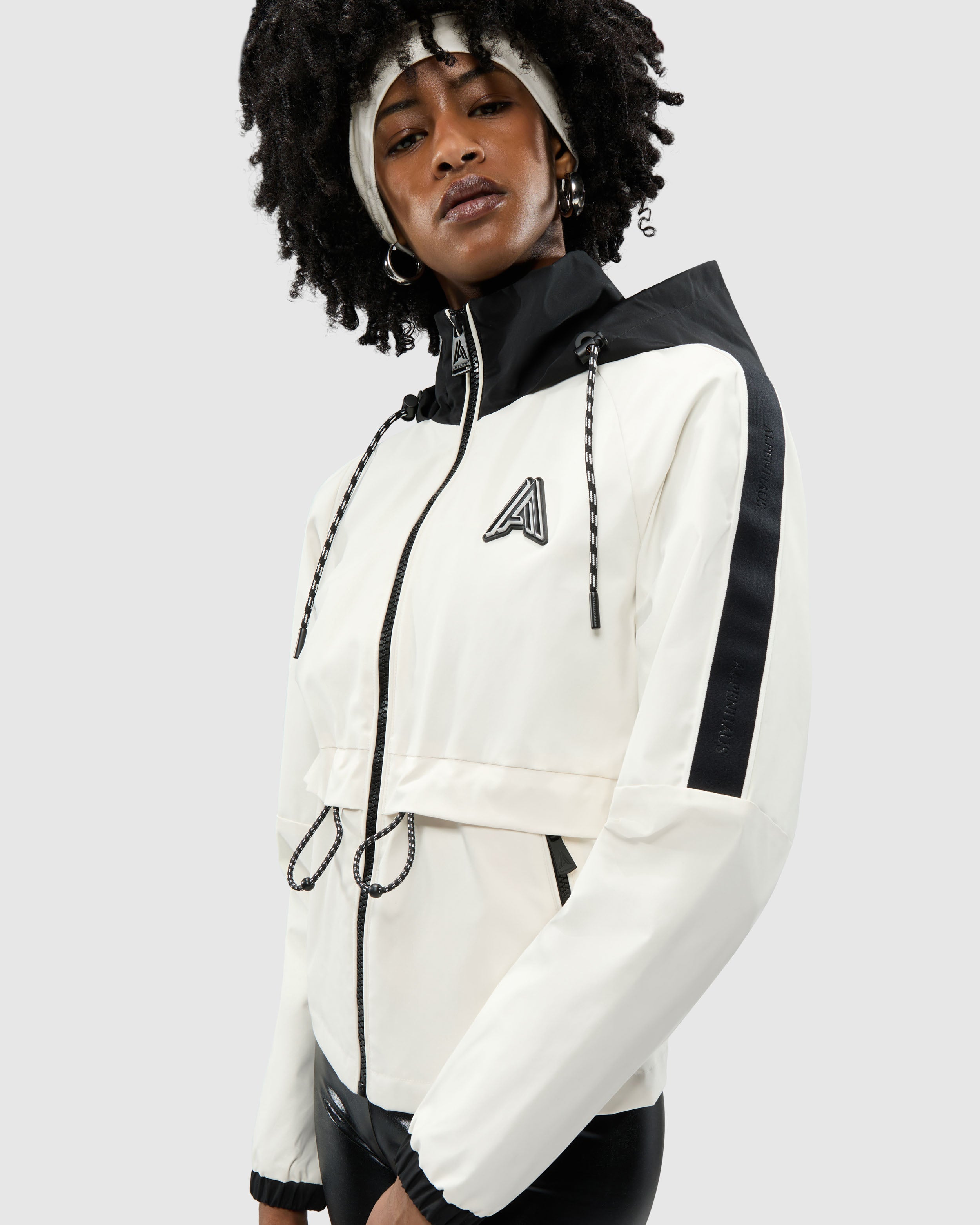 Enneth Hooded Windbreaker with Adjustable waist