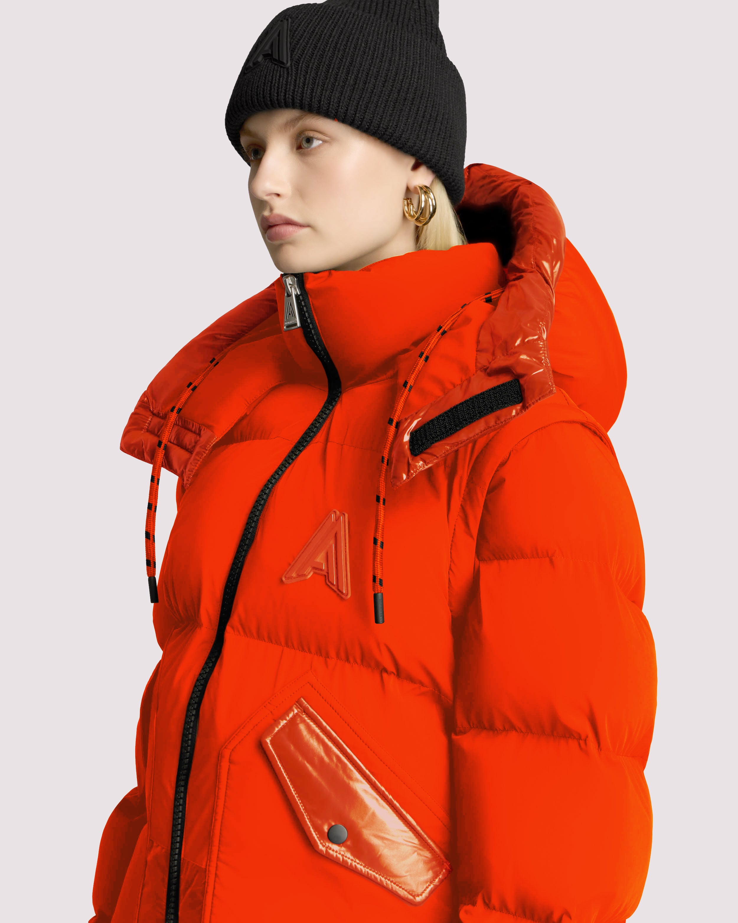 Manteau matelassé 2-en-1 de coupe décontractée unisexe Megeve