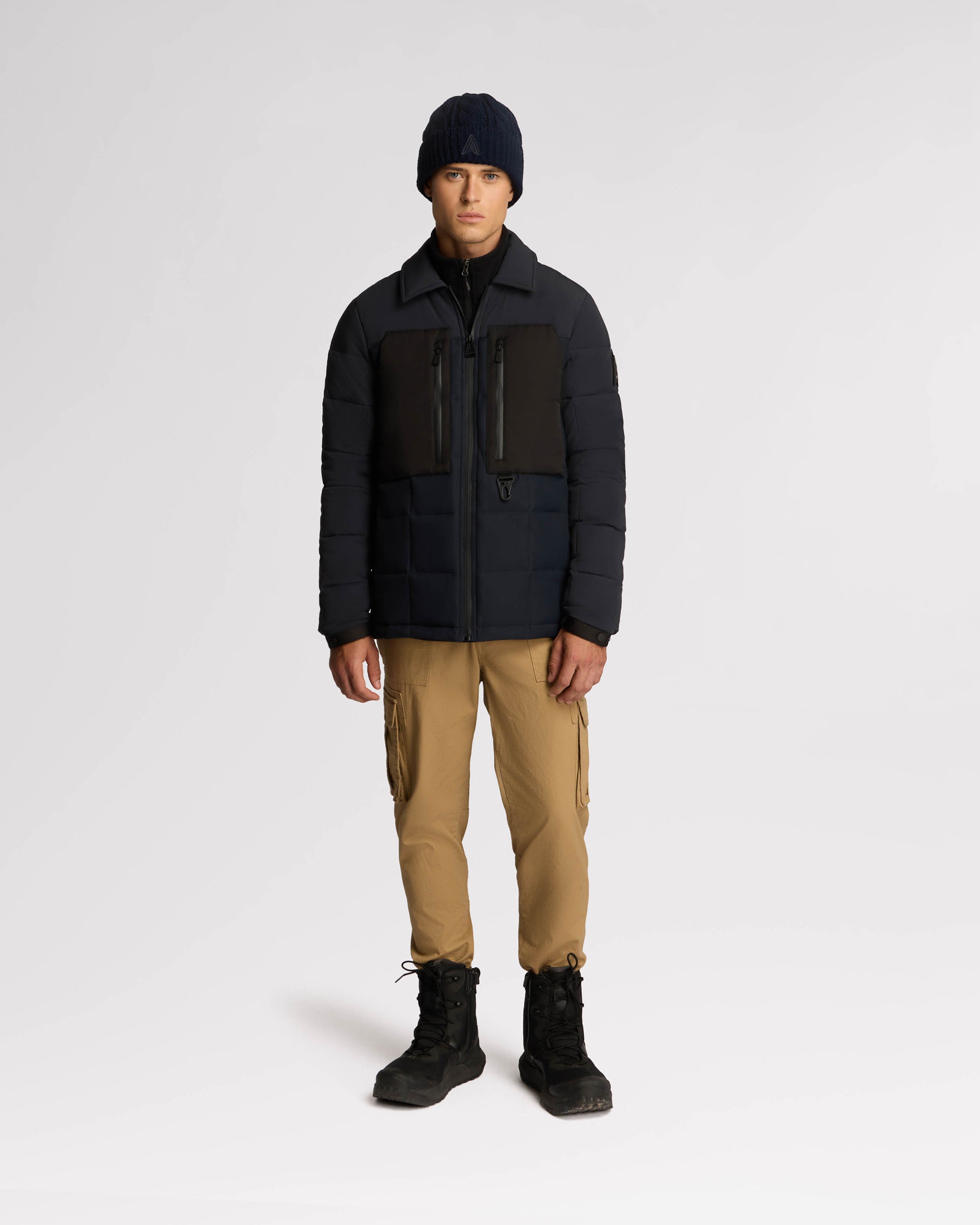 Manteau matelassé léger en matériaux assortis Berdiac