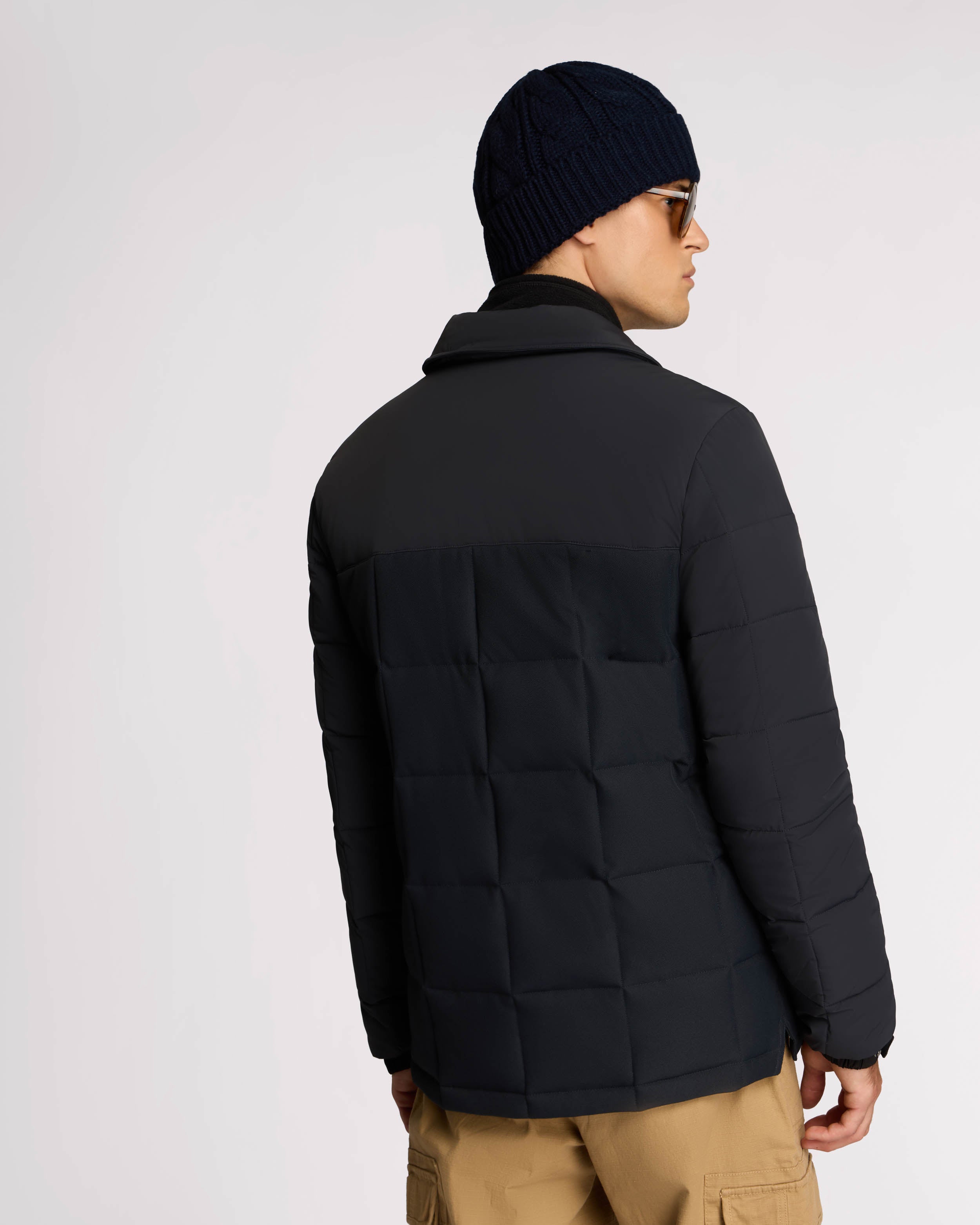 Manteau matelassé léger en matériaux assortis Berdiac