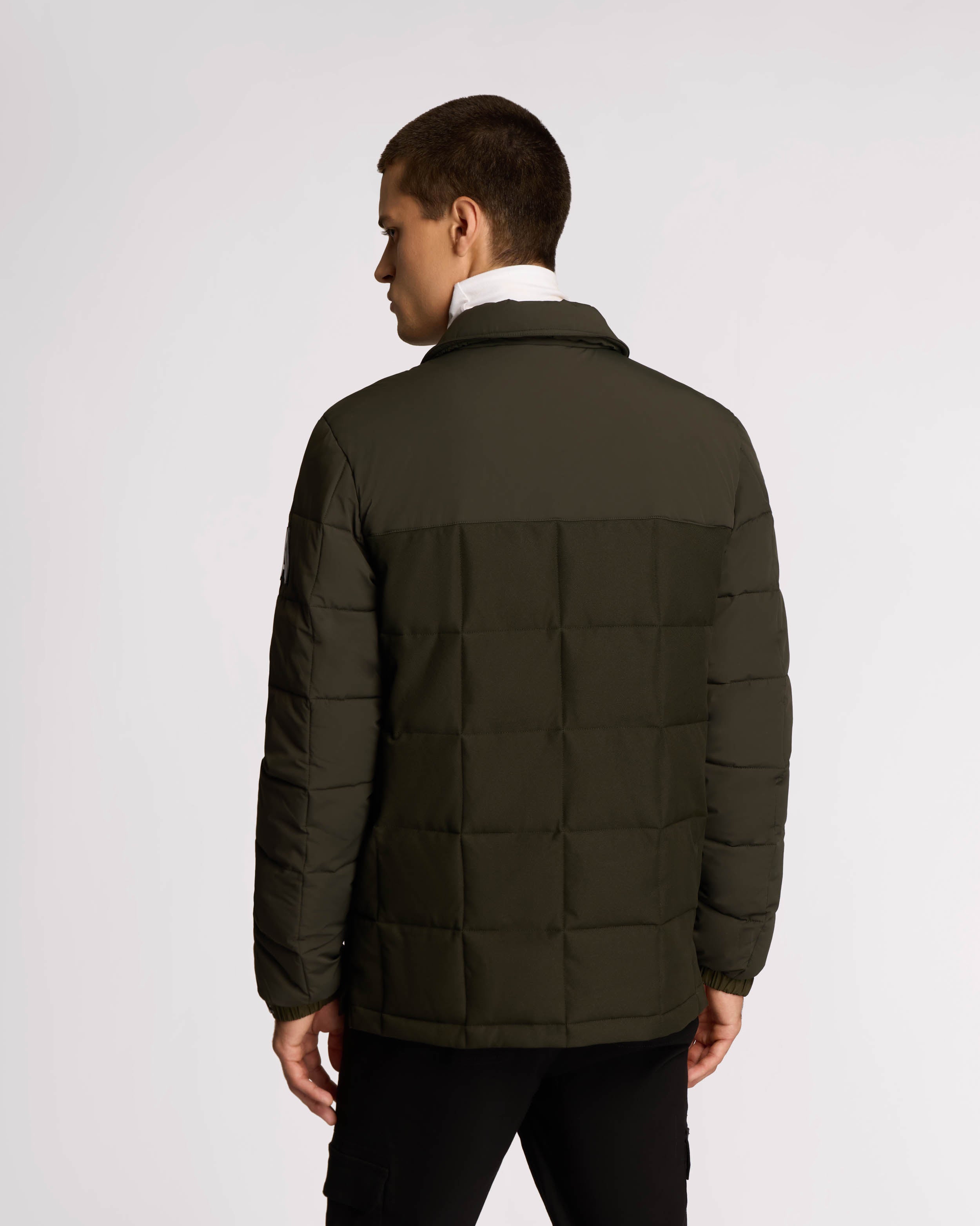 Berdiac Lightweight Transitional Mixed Media Quilted Jacket