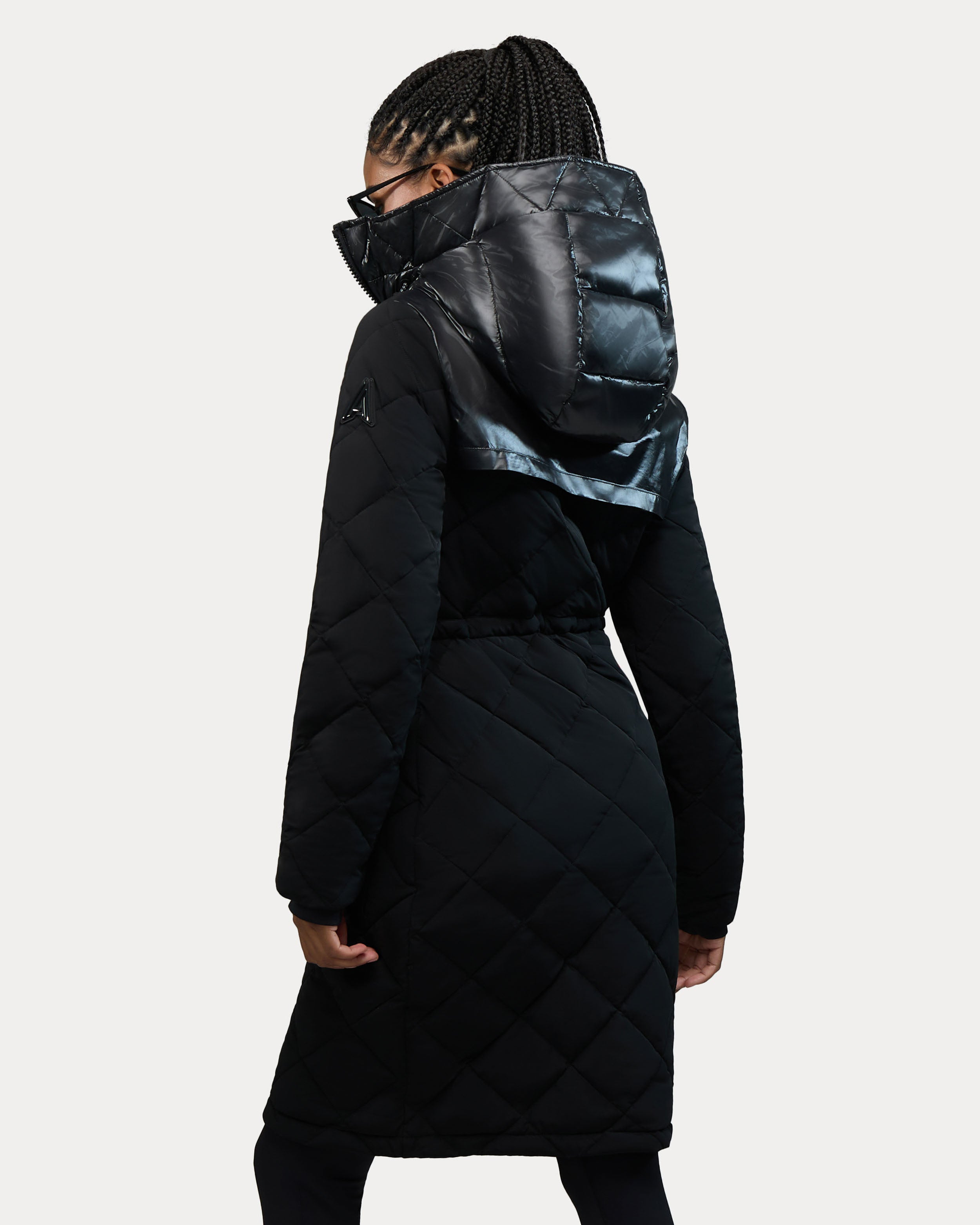 Arly manteau bouffant léger hybride allongé pour femme