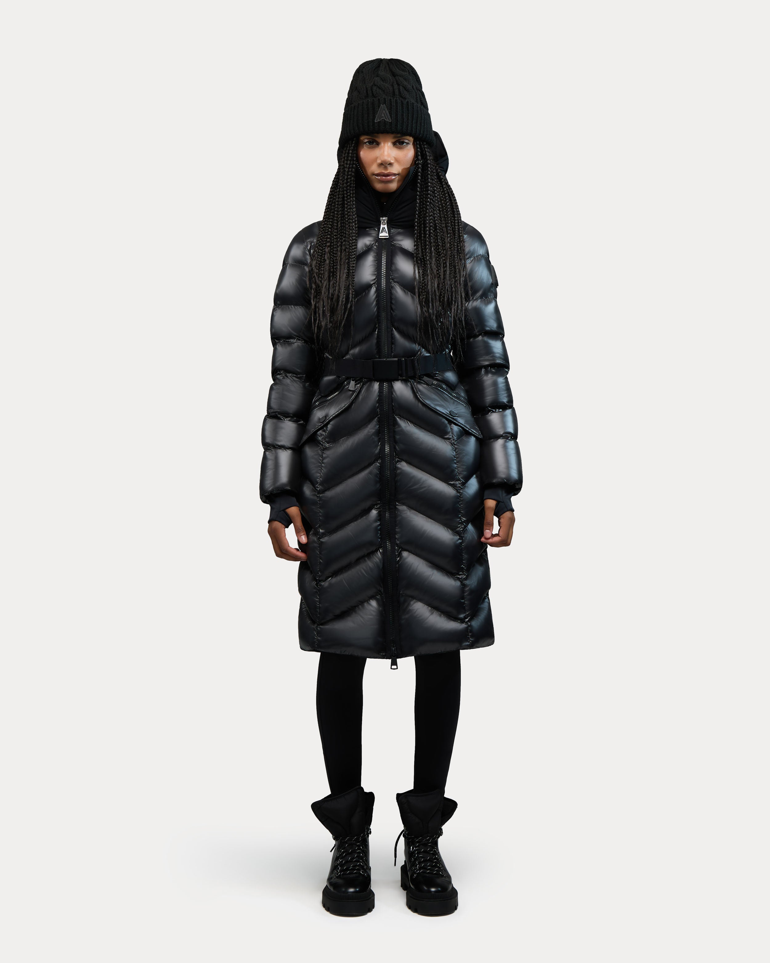 Bellevaux Puffer Coat with Adjustable Belt