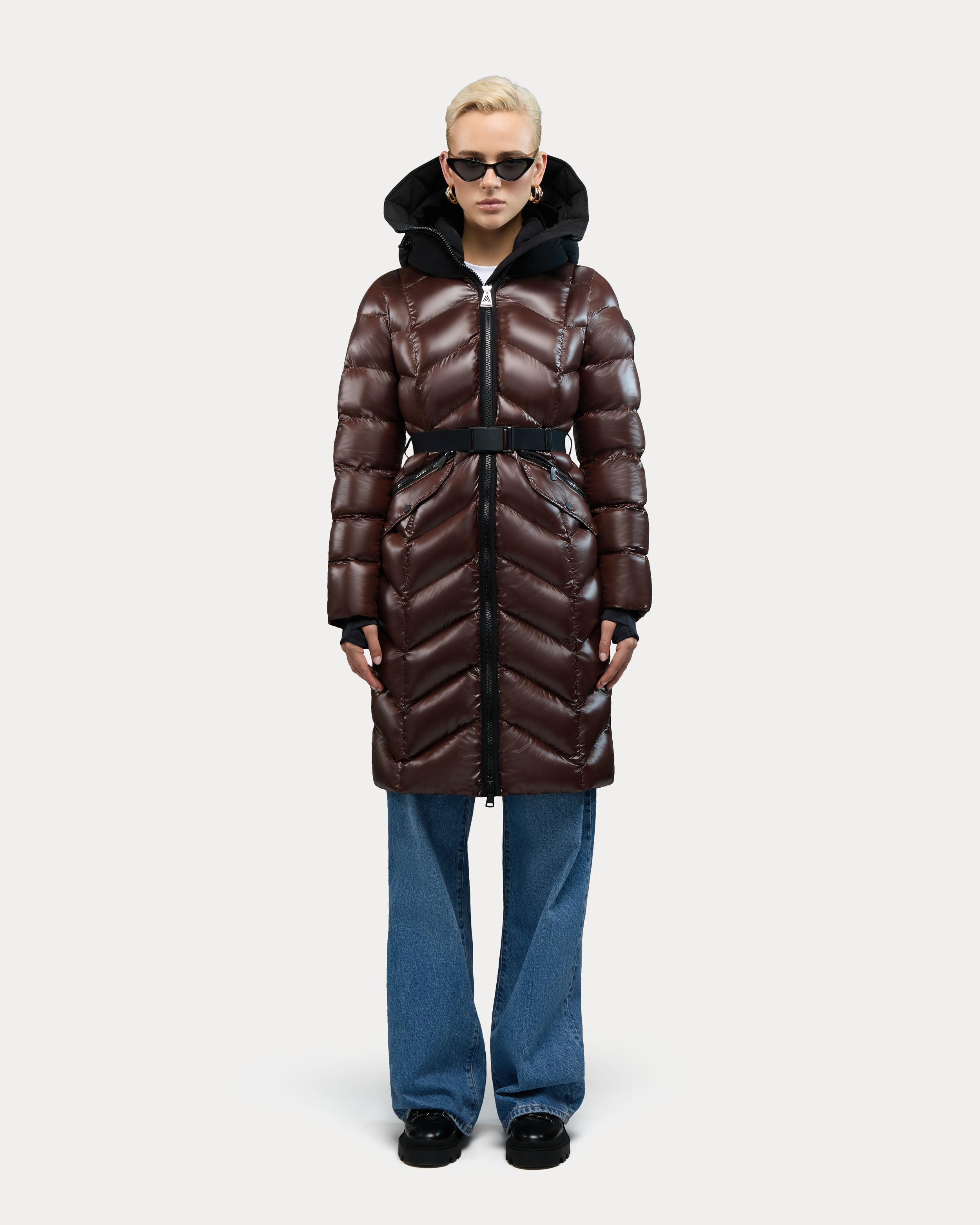 Bellevaux Puffer Coat with Adjustable Belt
