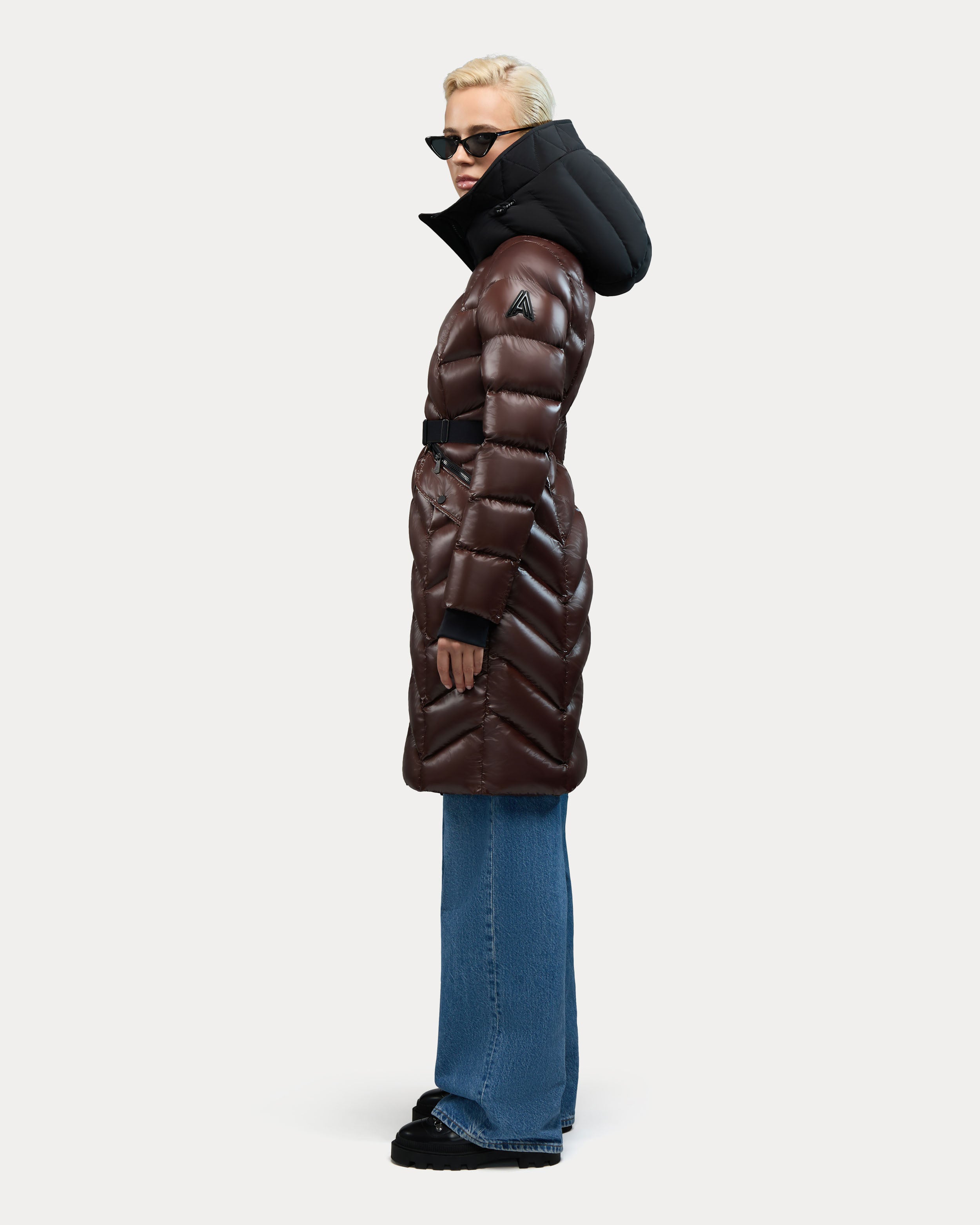 Bellevaux Puffer Coat with Adjustable Belt