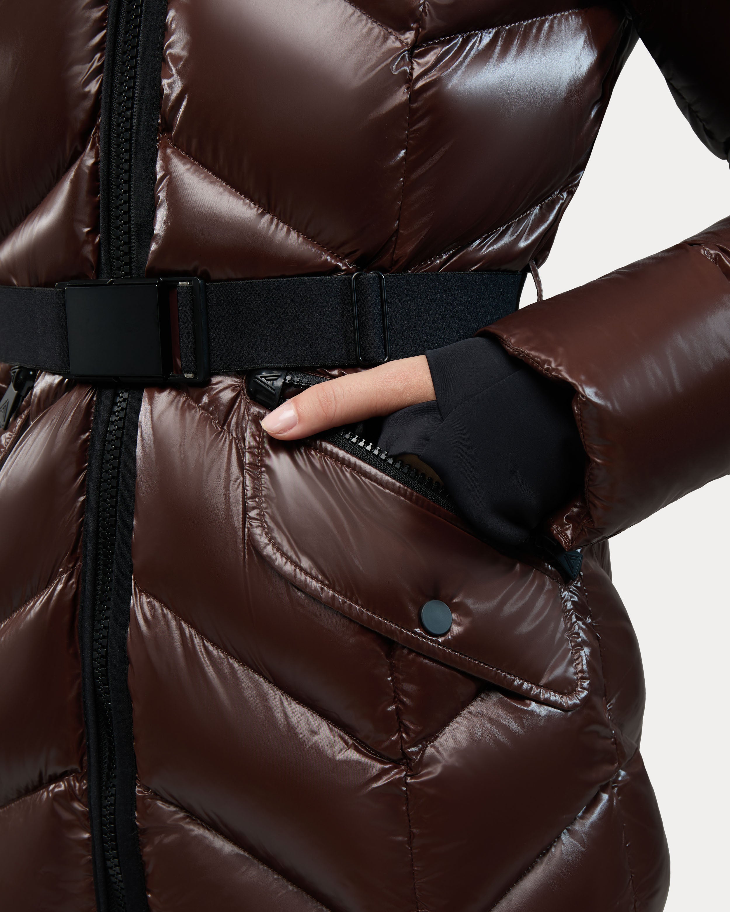 Bellevaux Puffer Coat with Adjustable Belt