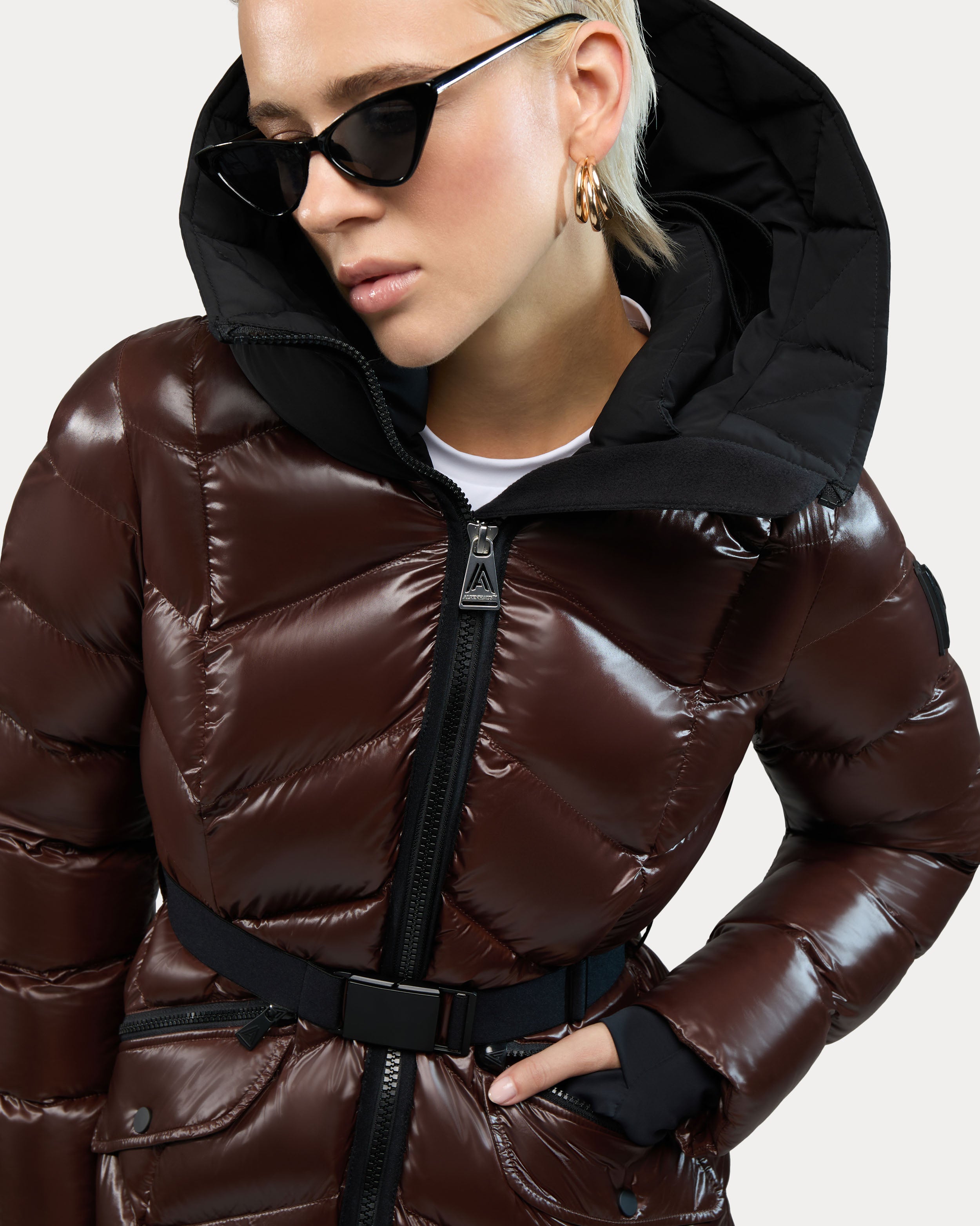 Bellevaux Puffer Coat with Adjustable Belt