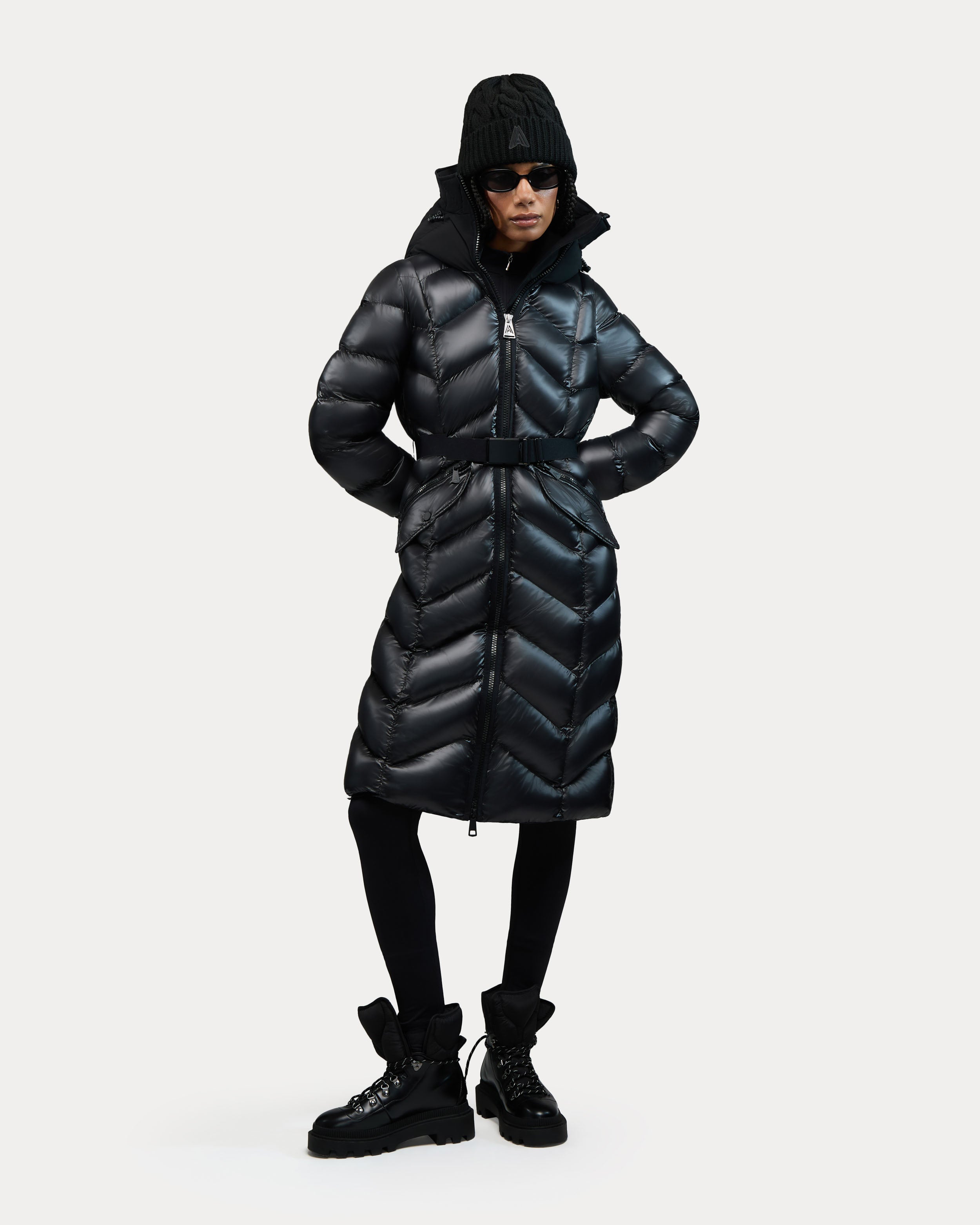 Bellevaux Puffer Coat with Adjustable Belt