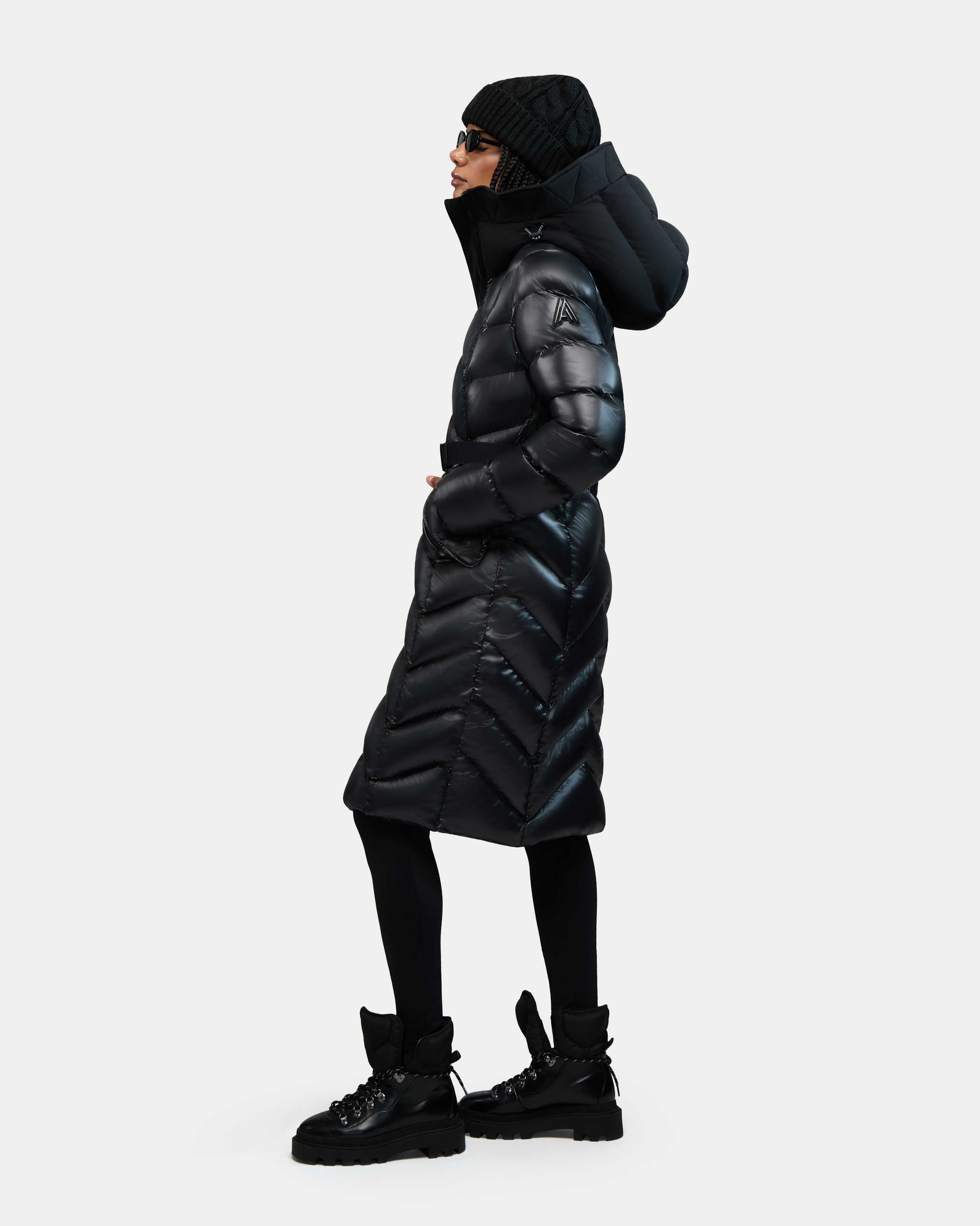 Bellevaux Puffer Coat with Adjustable Belt