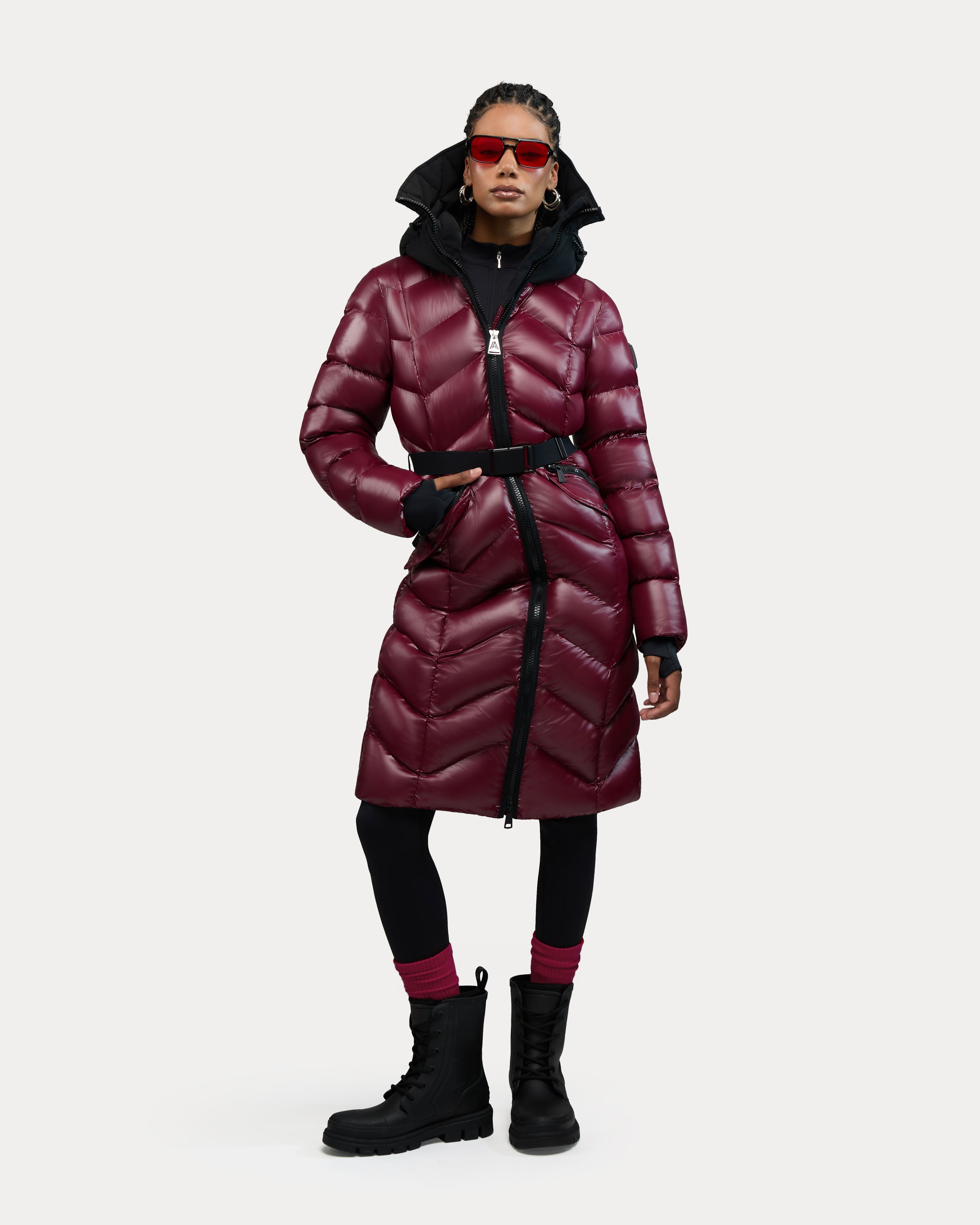 Bellevaux Puffer Coat with Adjustable Belt