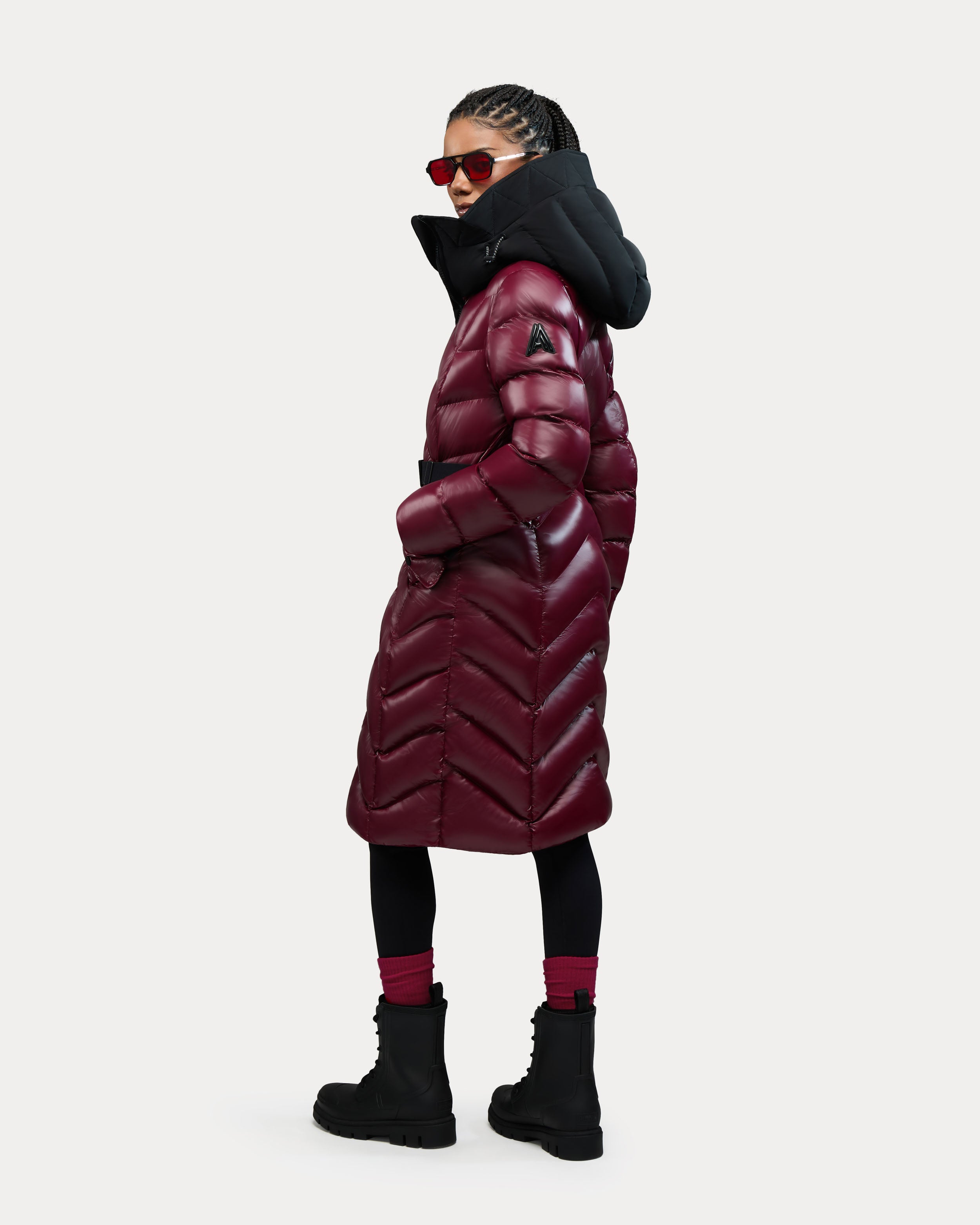 Bellevaux Puffer Coat with Adjustable Belt