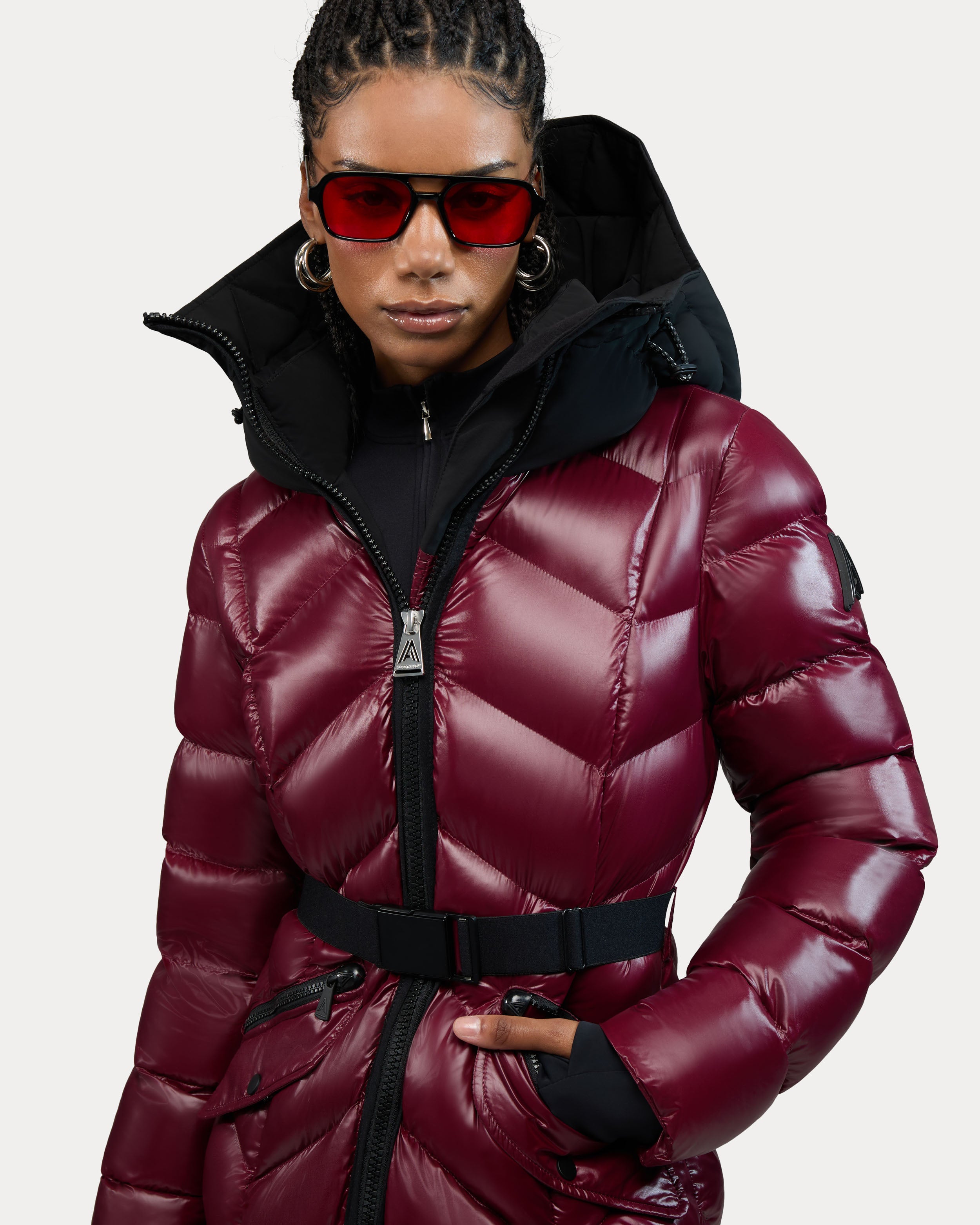Bellevaux Puffer Coat with Adjustable Belt