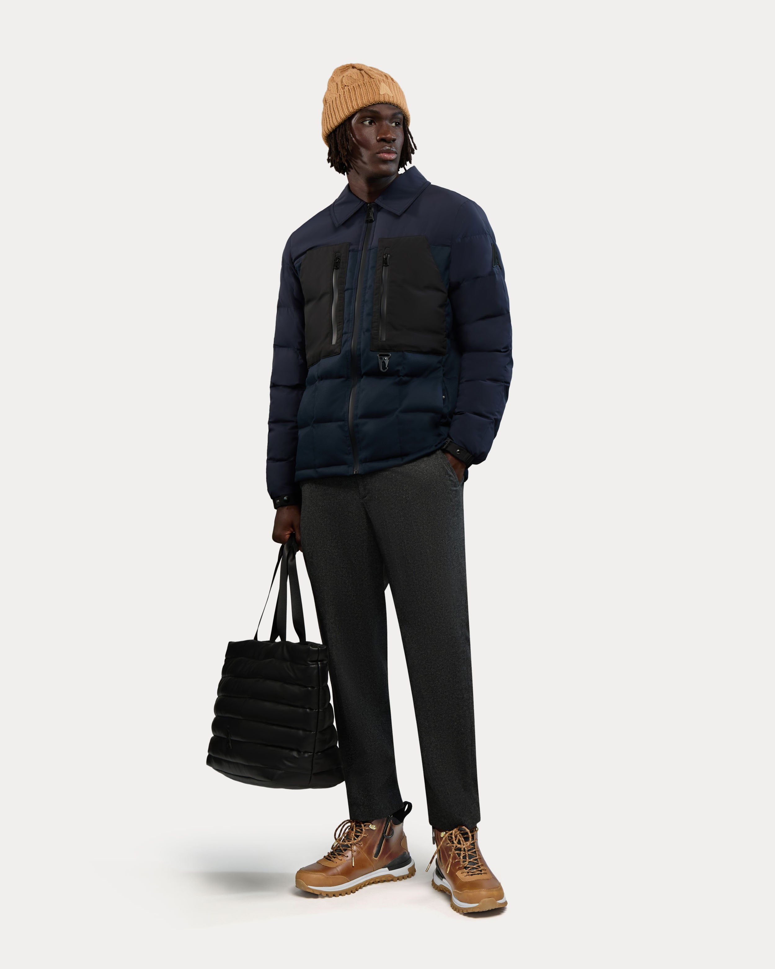 Berdiac Lightweight Transitional Mixed Media Quilted Jacket