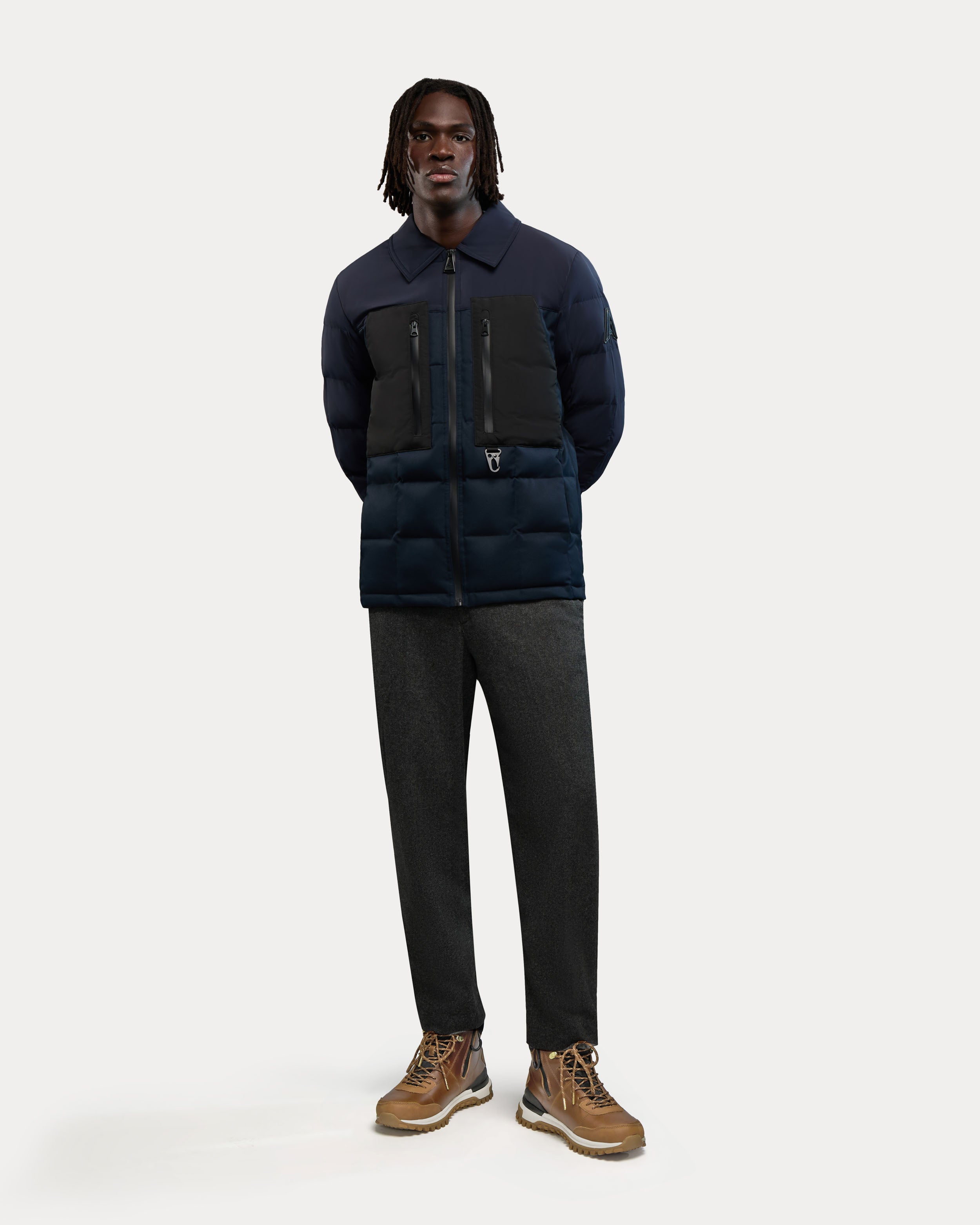Berdiac Lightweight Transitional Mixed Media Quilted Jacket