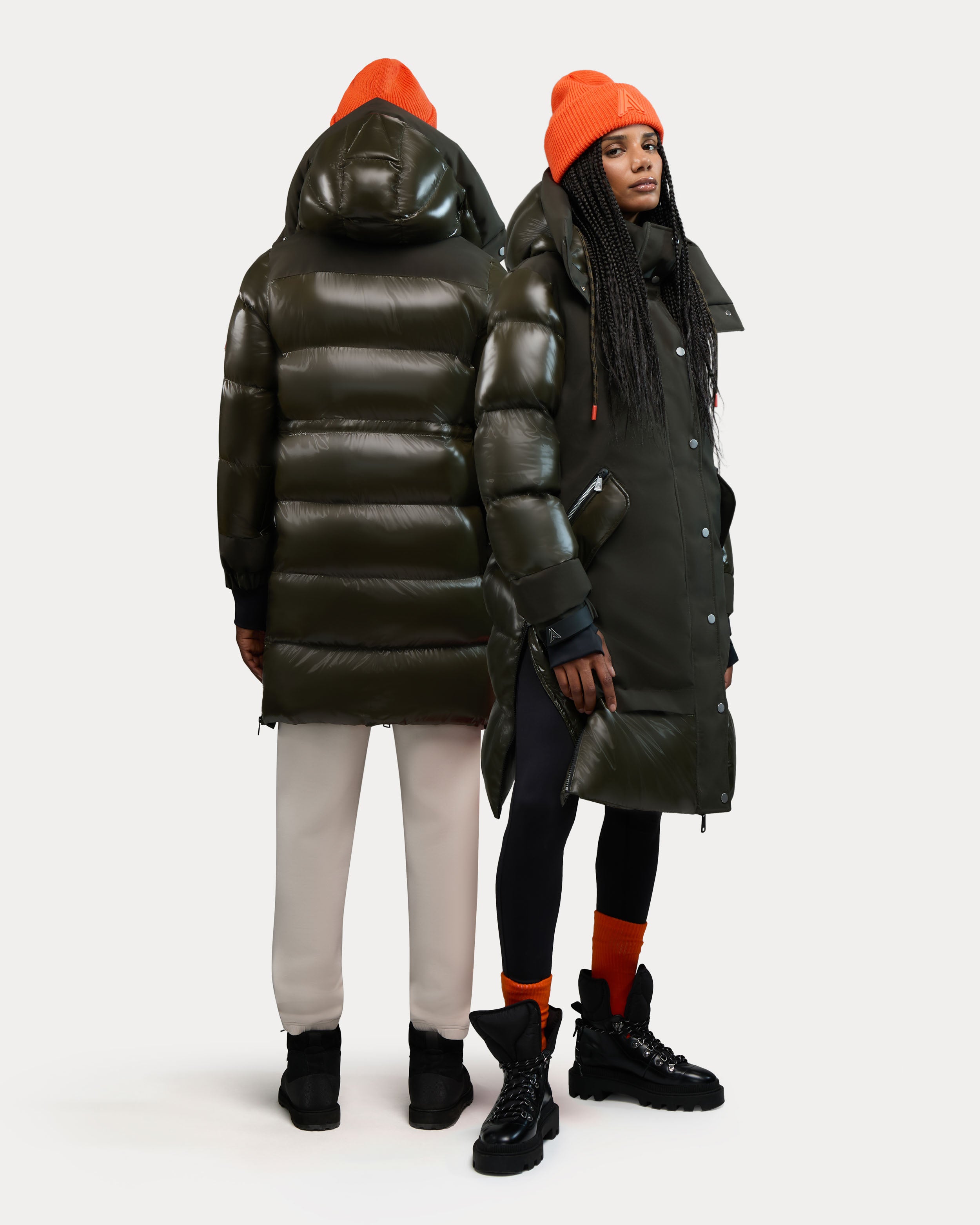 Brière Unisex Mixed media Puffer Parka