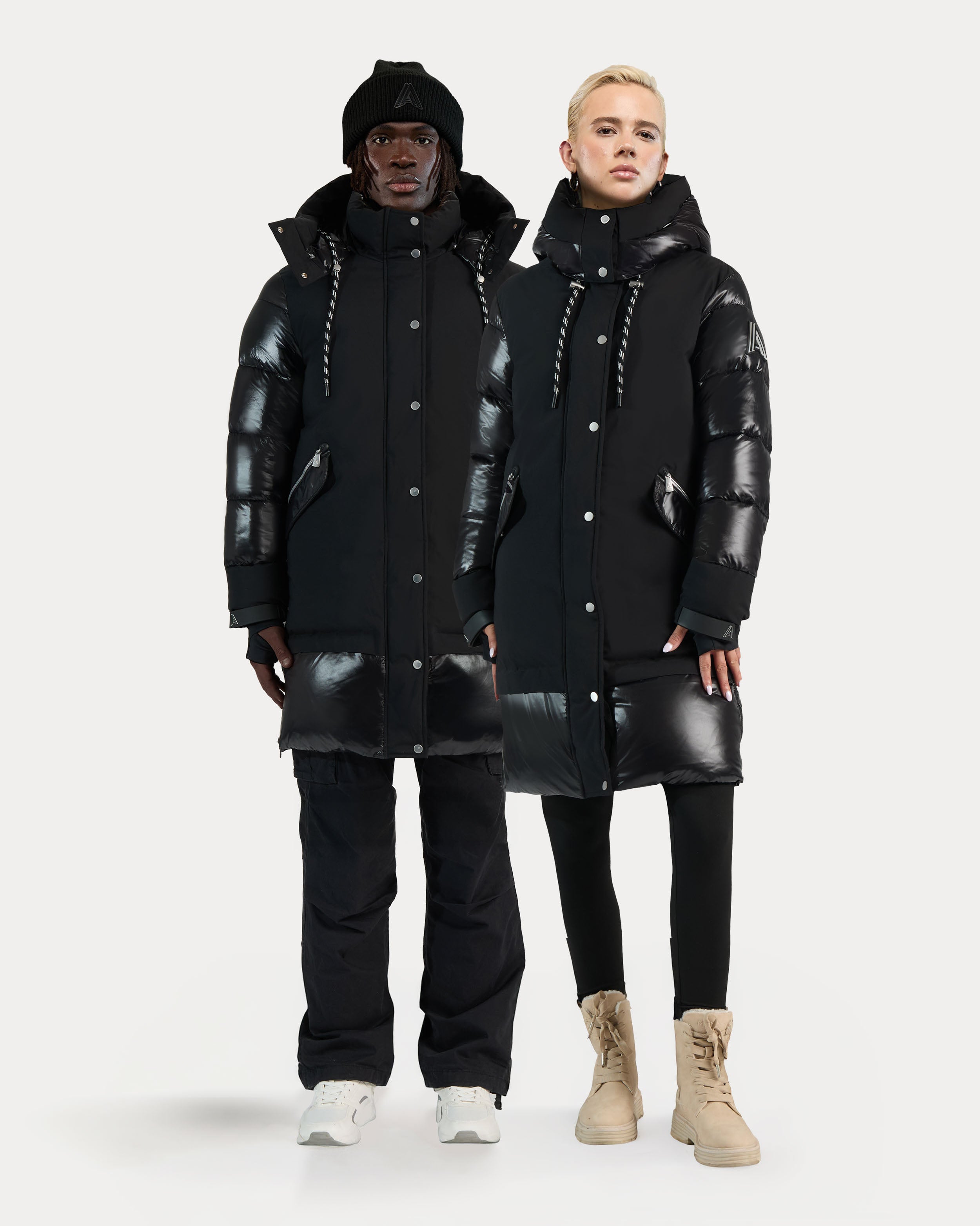 Brière Unisex Mixed media Puffer Parka