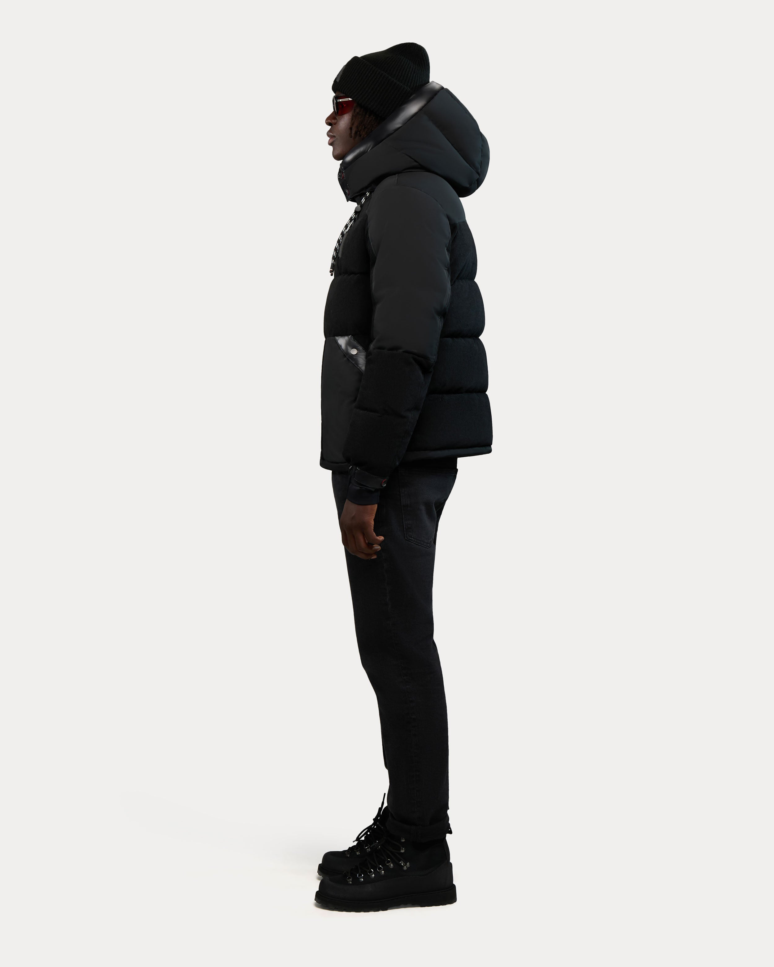 Chamonix Veste Bouffante en Velours Côtelé avec Details Contrastés pour Hommes 