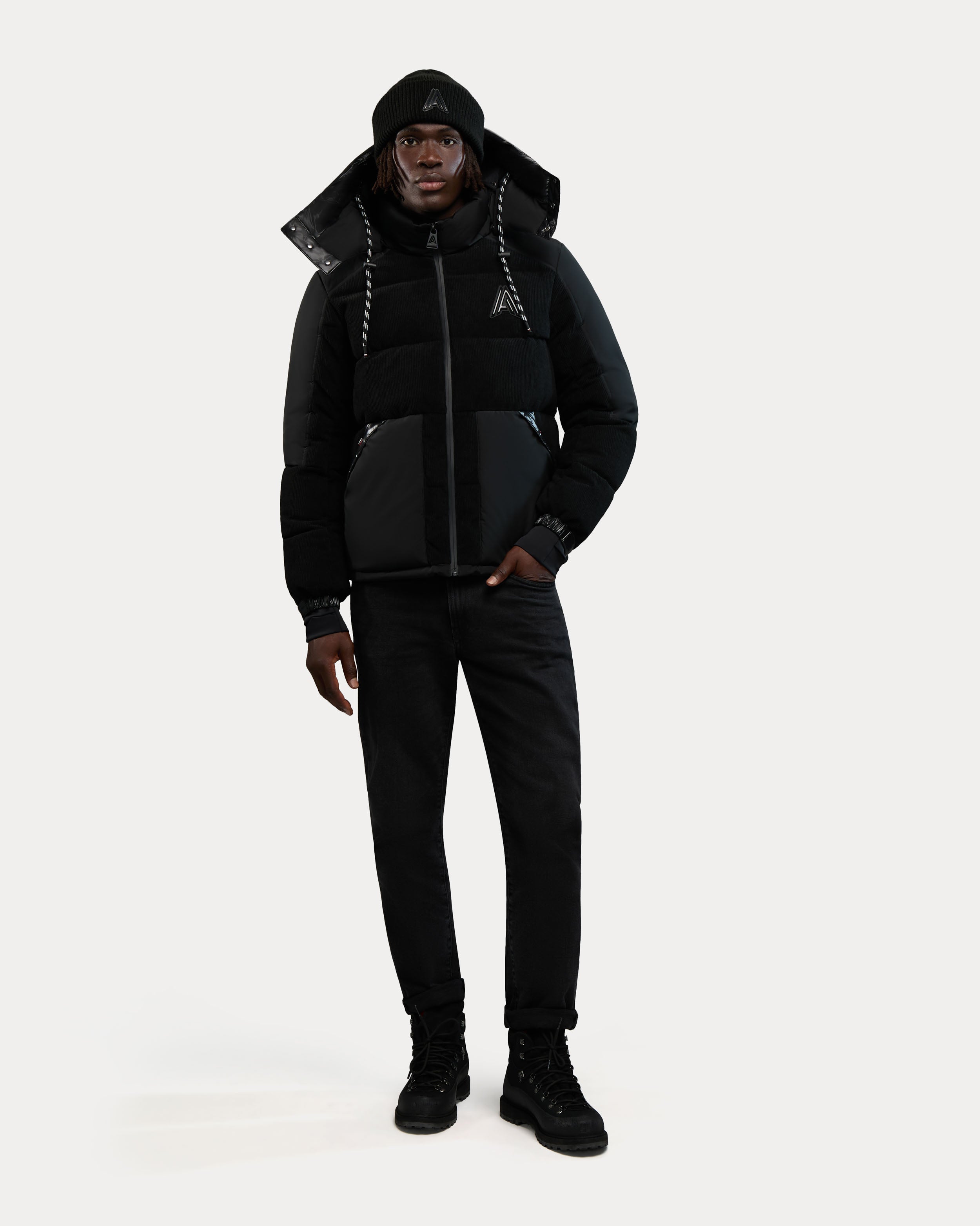 Chamonix Corduroy Puffer with Contrast Detailing