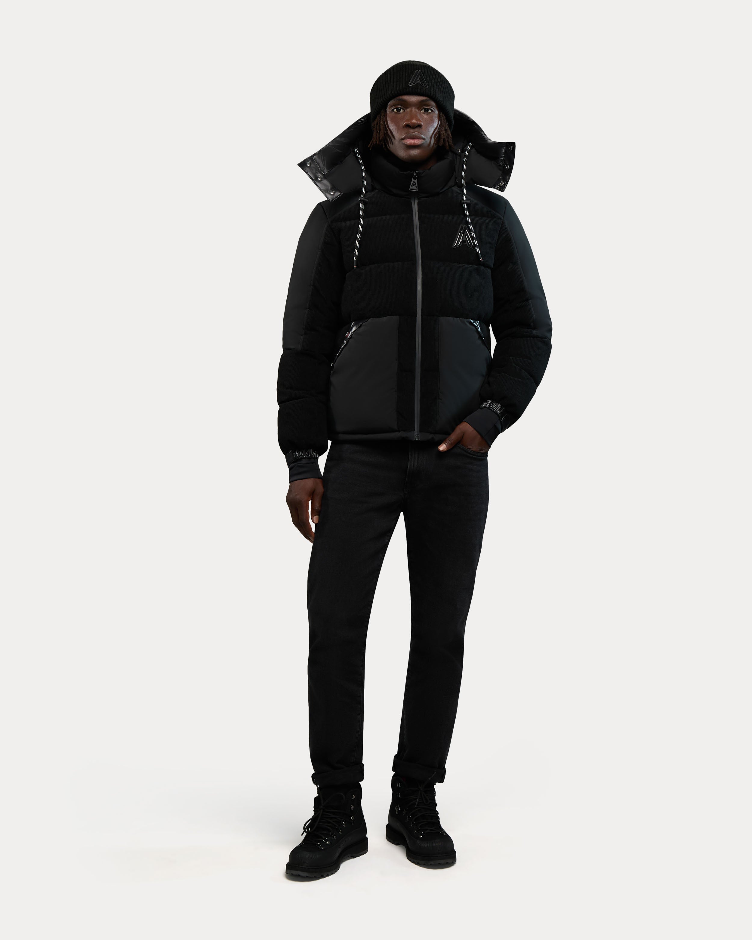 Chamonix Corduroy Puffer with Contrast Detailing